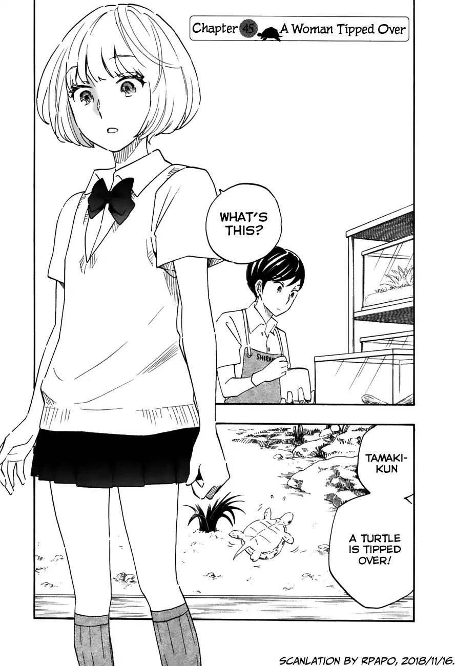 Tsuru Tsuru to Zara Zara no Aida Chapter 45 page 1 - Chapter 45: A Woman Tipped Over