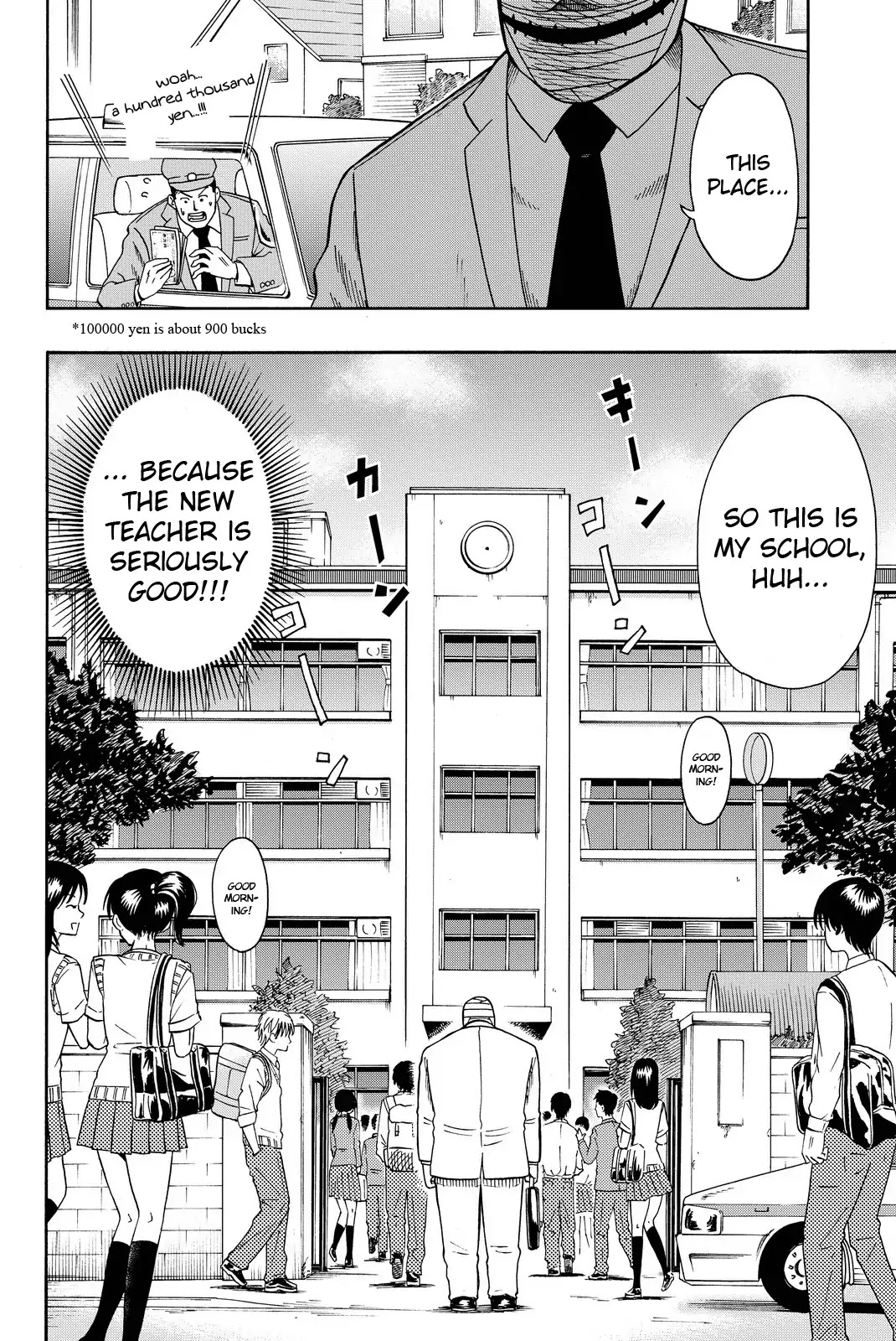 Tsurugane Sensei Chapter 1 page 8 - Chapter 1: A Wealthy Teacher