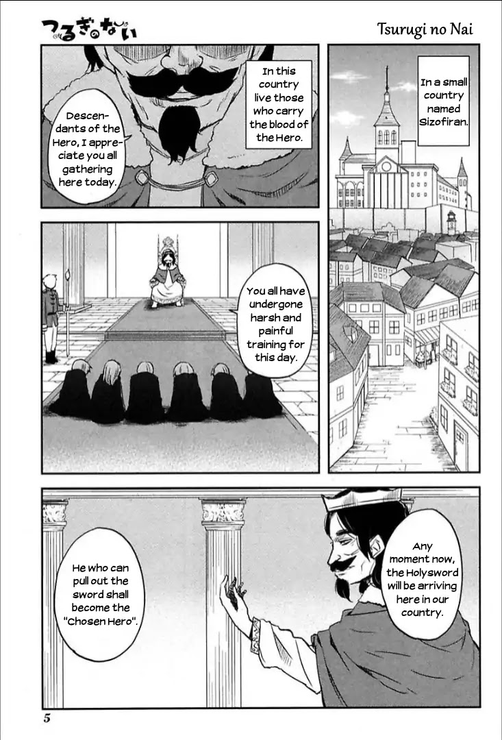 Tsurugi no Nai Chapter 1 page 6 - Chapter 1: Hero's Dawn (1)