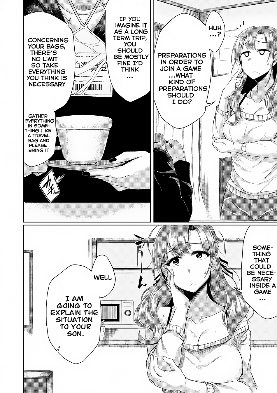 Tsuujou Kougeki ga Zentai Kougeki de Ni-kai Kougeki no Okaa-san wa Suki desu ka? Chapter 0 page 5 - Chapter 0