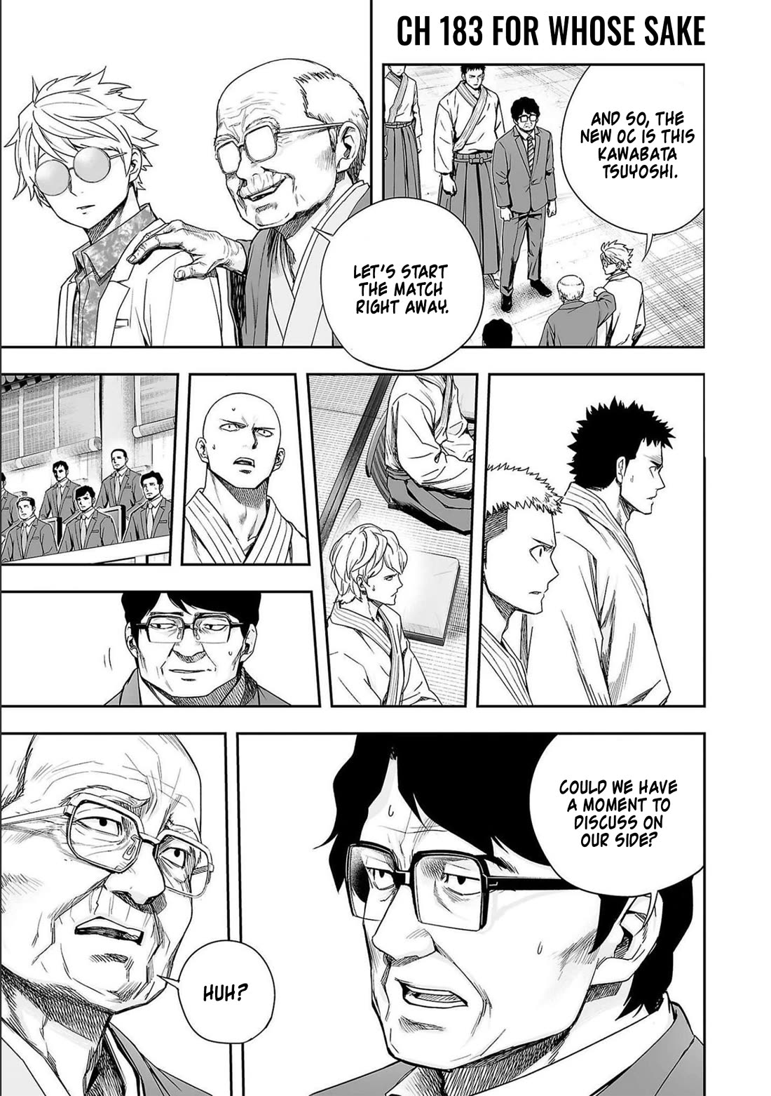 TSUYOSHI Chapter 183 page 1 - Chapter 183: For Whose Sake
