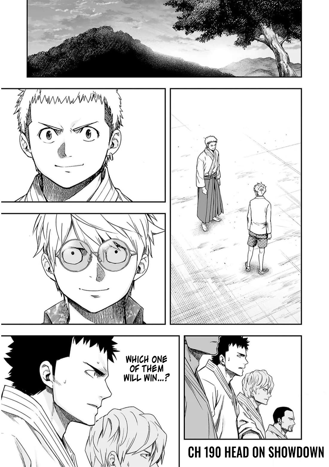 TSUYOSHI Chapter 190 page 1 - Chapter 190: Head On Showdown