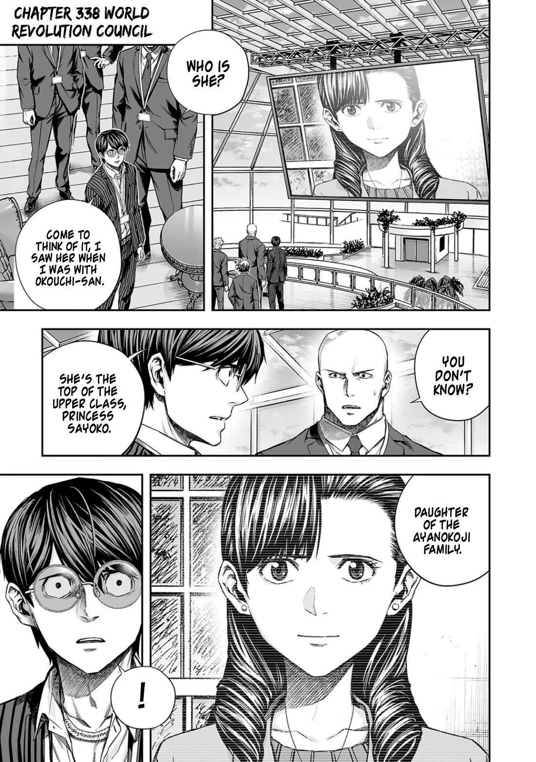 TSUYOSHI Chapter 338 page 1 - Chapter 338: World Revolution Council