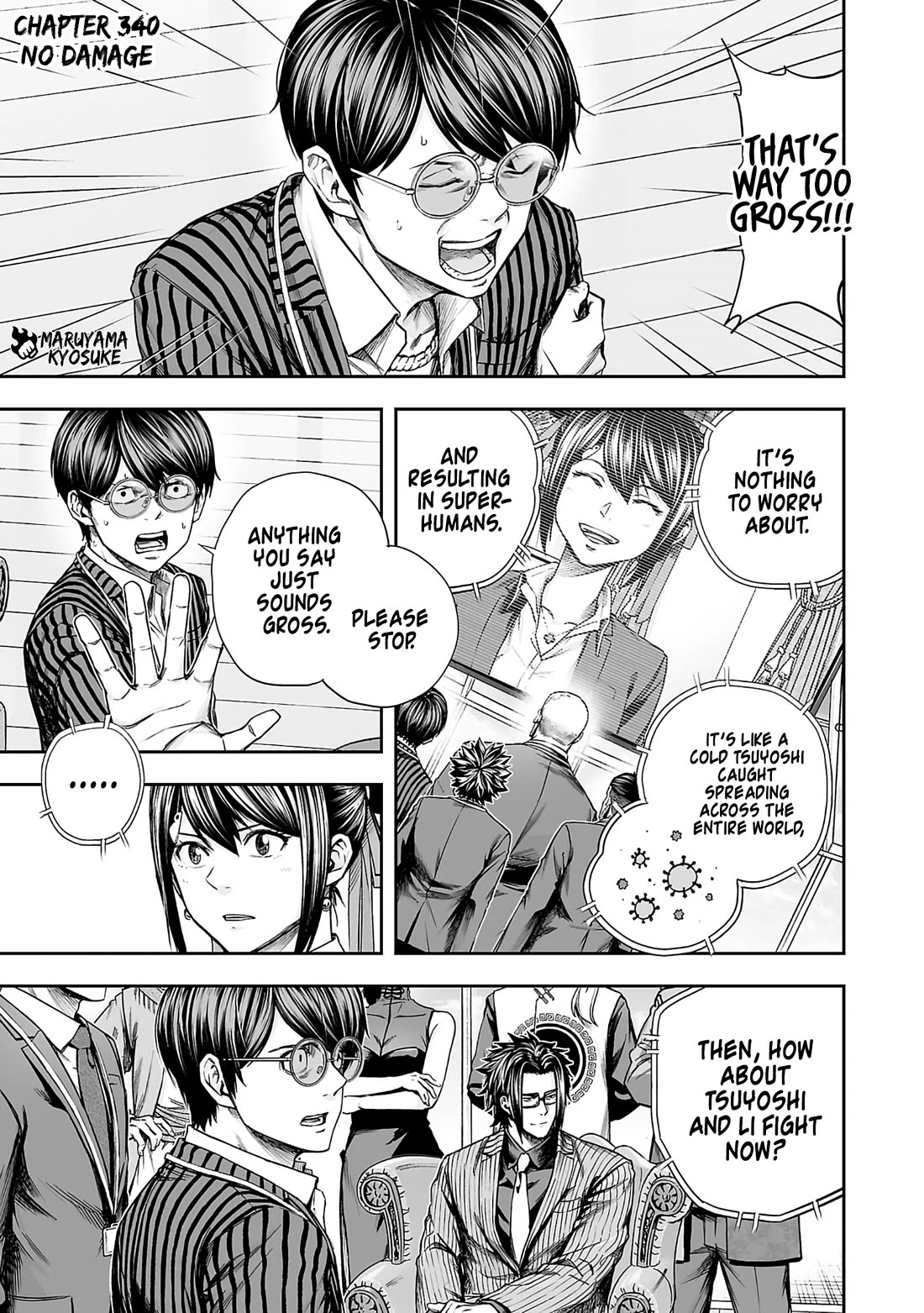 TSUYOSHI Chapter 340 page 1 - Chapter 340: No Damage