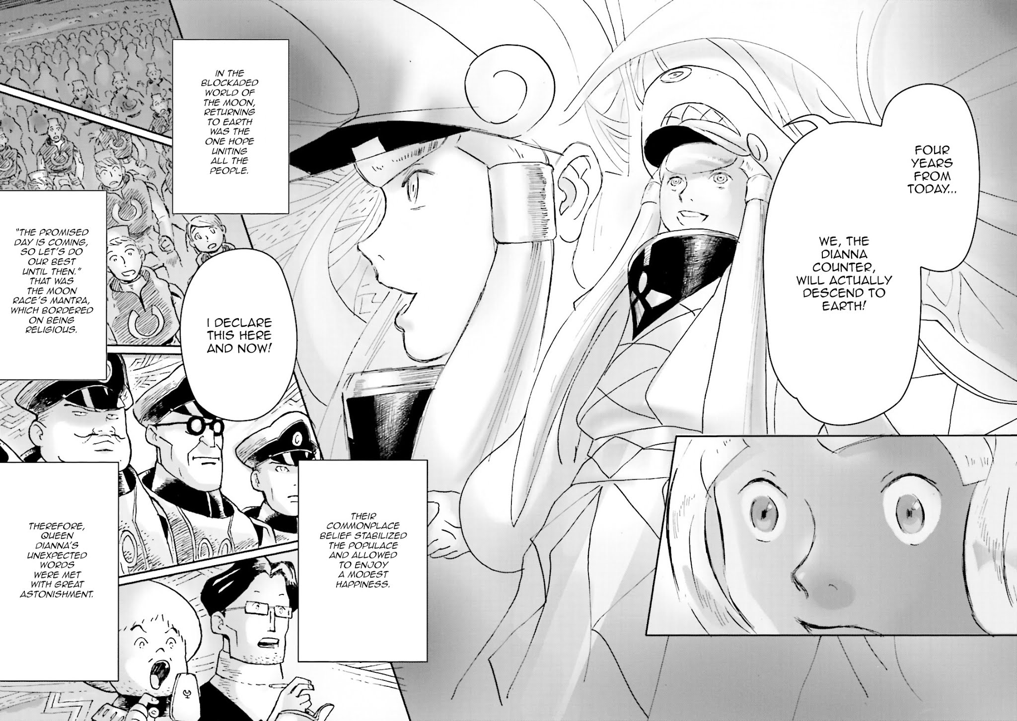 Turn A Gundam: Wind of the Moon Chapter 2 page 9 - Chapter 2 : The illusive descent unit ?