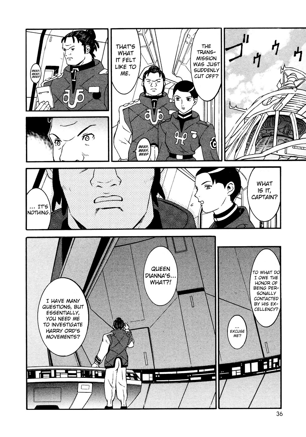 Turn A Gundam Chapter 12 page 34 - Chapter 12: The Shadow of The Eclipse