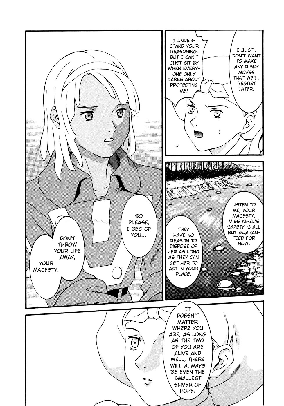 Turn A Gundam Chapter 14 page 13 - Chapter 14: The Wedge Ship and The Ship of Feathers