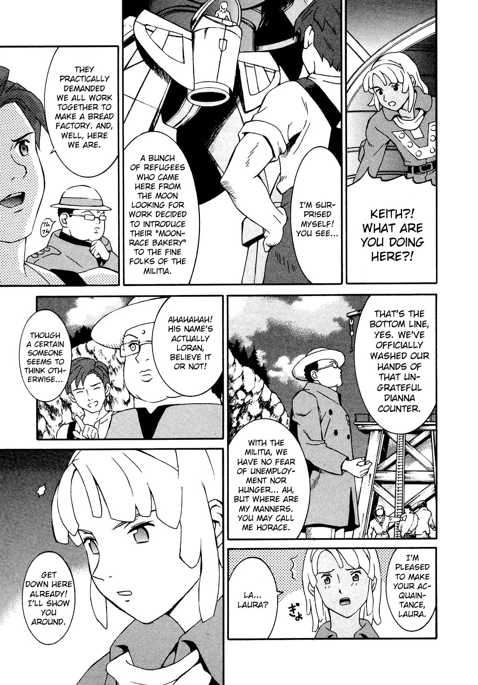 Turn A Gundam Chapter 14 page 17 - Chapter 14: The Wedge Ship and The Ship of Feathers