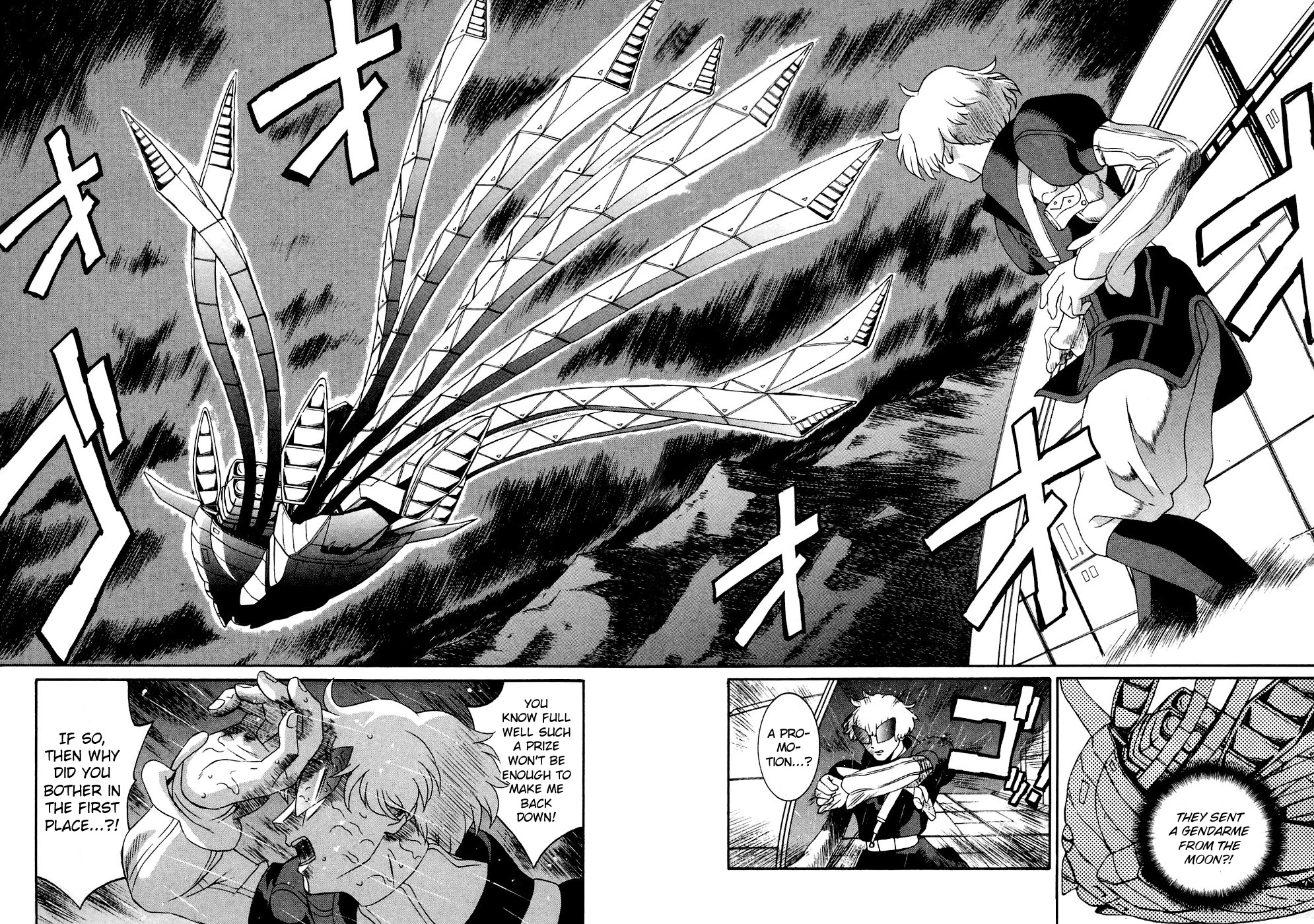 Turn A Gundam Chapter 14 page 28 - Chapter 14: The Wedge Ship and The Ship of Feathers