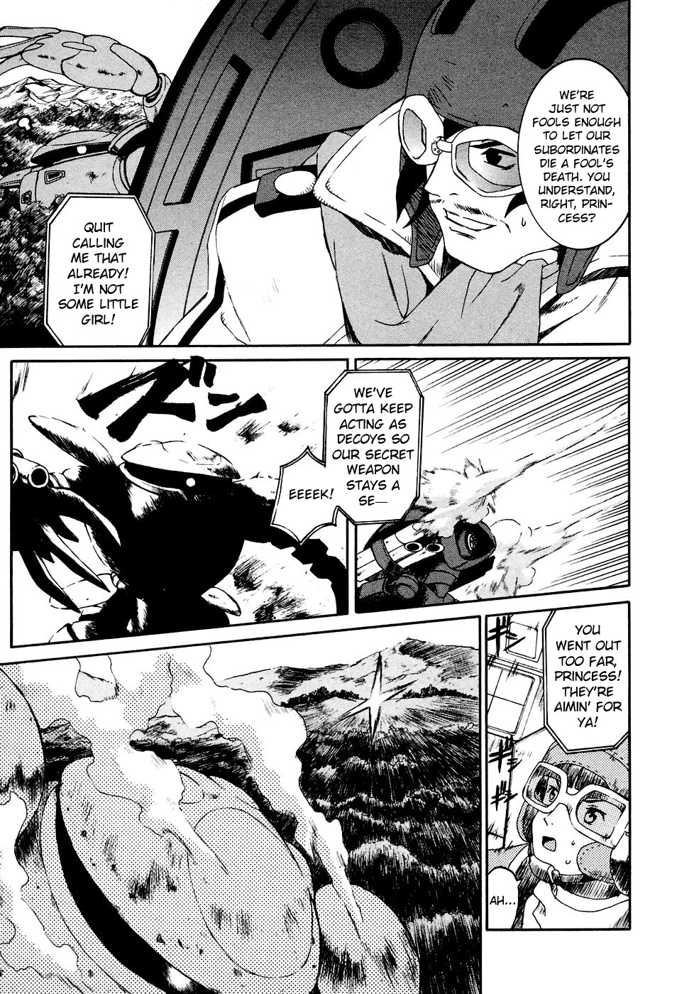 Turn A Gundam Chapter 14 page 3 - Chapter 14: The Wedge Ship and The Ship of Feathers