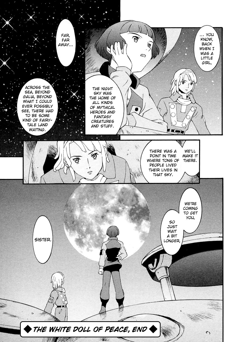 Turn A Gundam Chapter 18 page 34 - Chapter 18: The White Doll of Peace