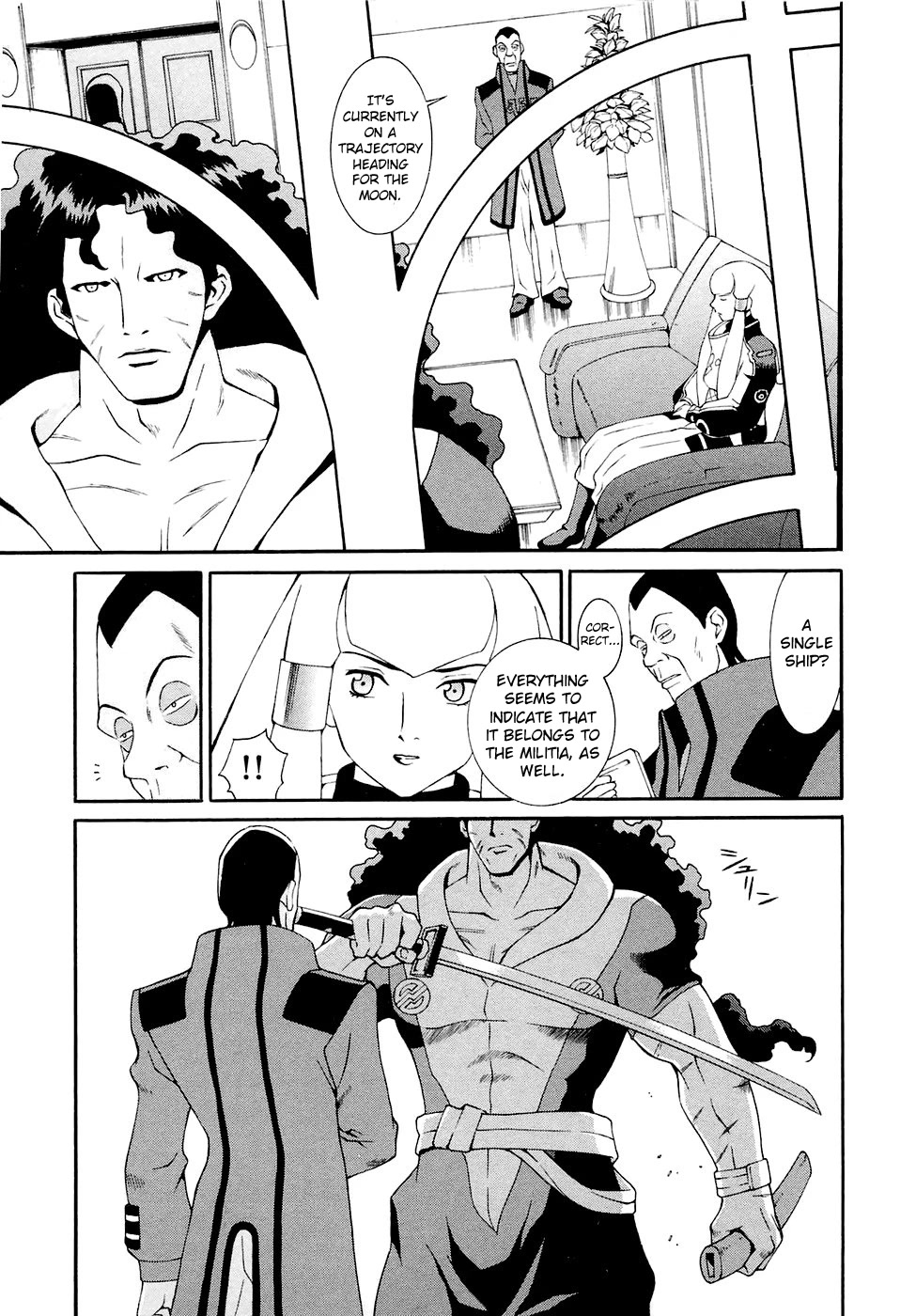 Turn A Gundam Chapter 19 page 7 - Chapter 19: The Militia in Space