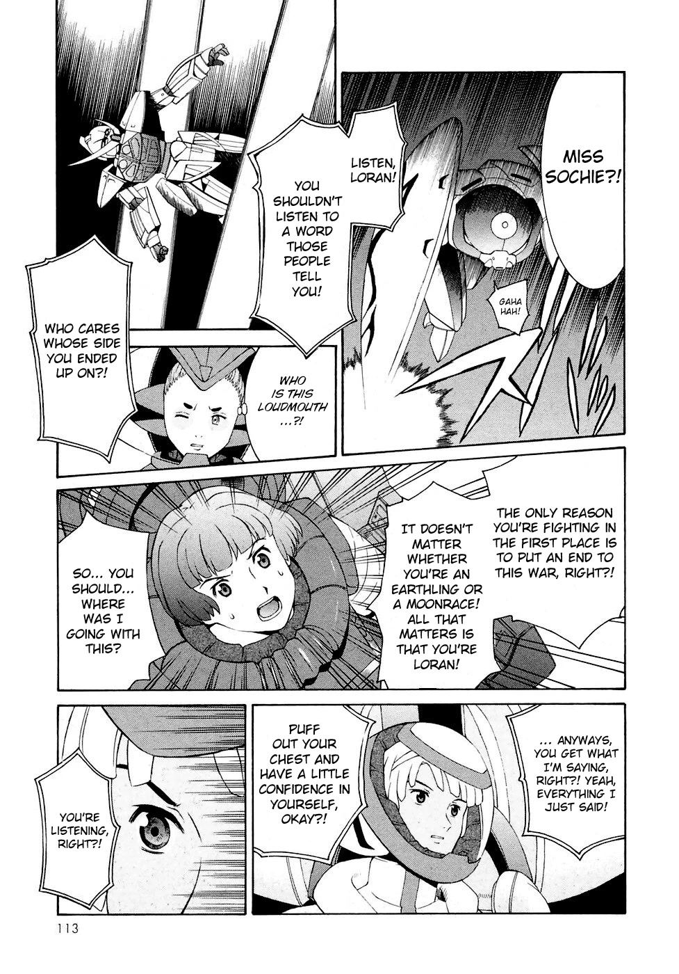 Turn A Gundam Chapter 21 page 17 - Chapter 21: Loran’s Blessed Day