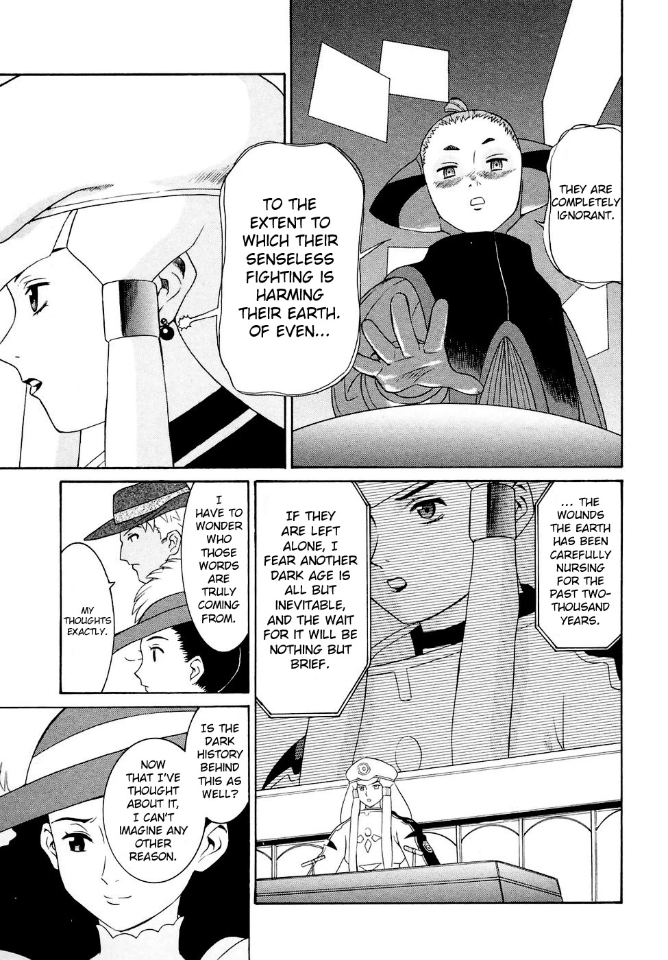 Turn A Gundam Chapter 23 page 4 - Chapter 23: The Earth-Shattering Black History