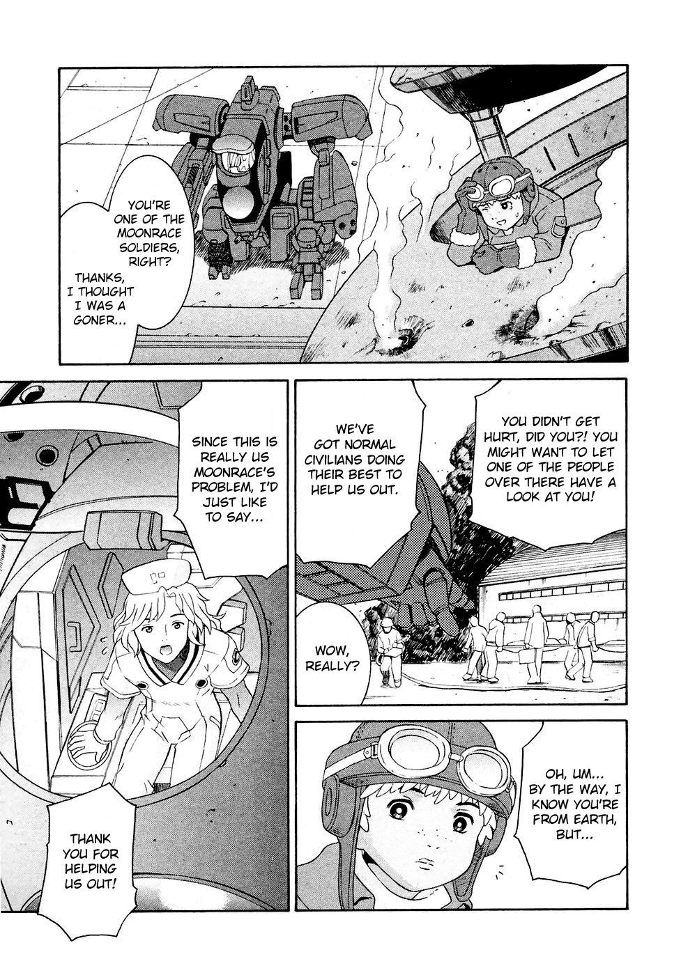 Turn A Gundam Chapter 26 page 15 - Chapter 26: Ghingham, The War God