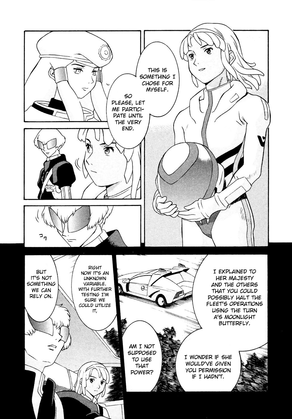 Turn A Gundam Chapter 27 page 28 - Chapter 27: The Choice to Pursue