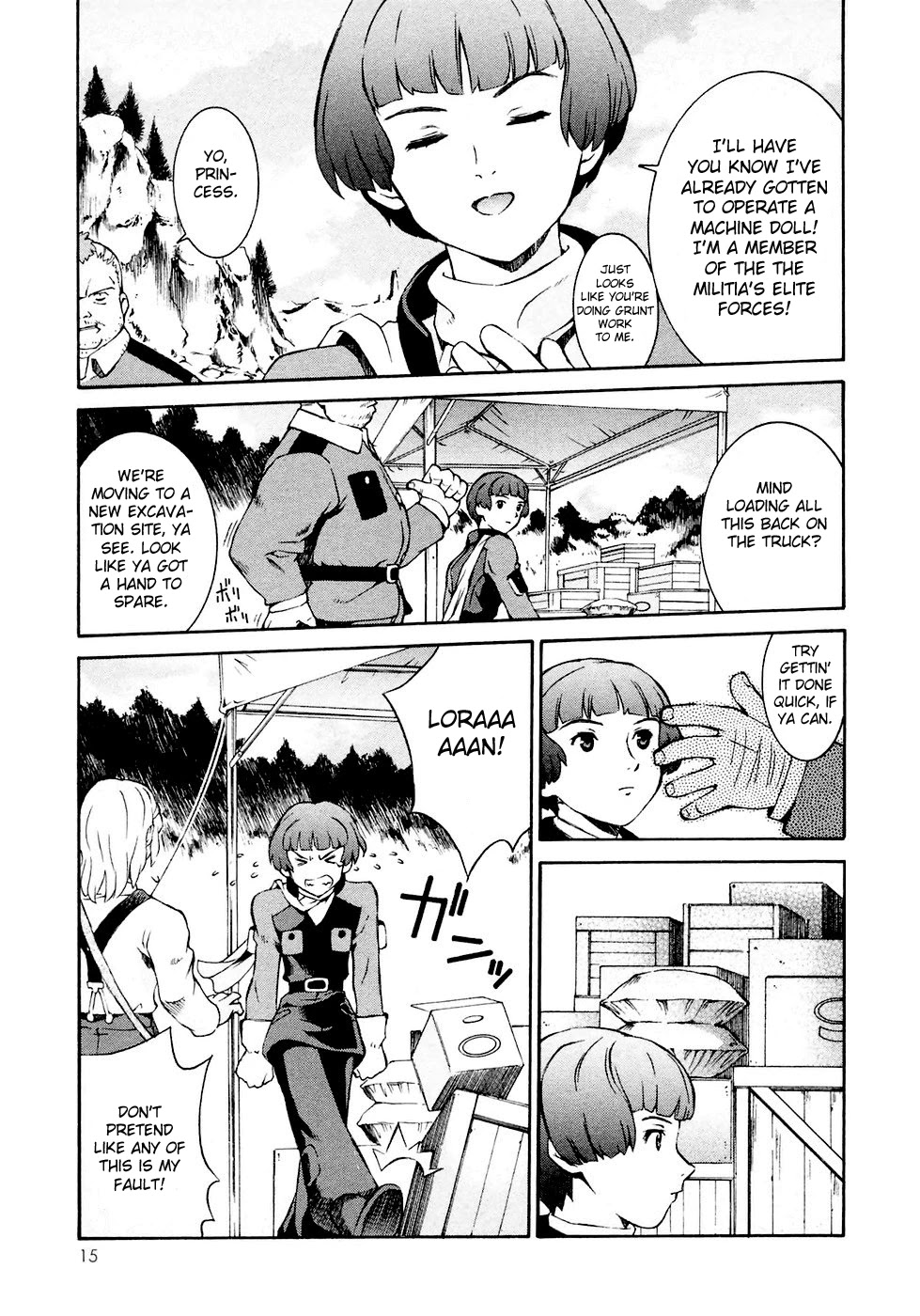 Turn A Gundam Chapter 6 page 16 - Chapter 6: disaster arrives