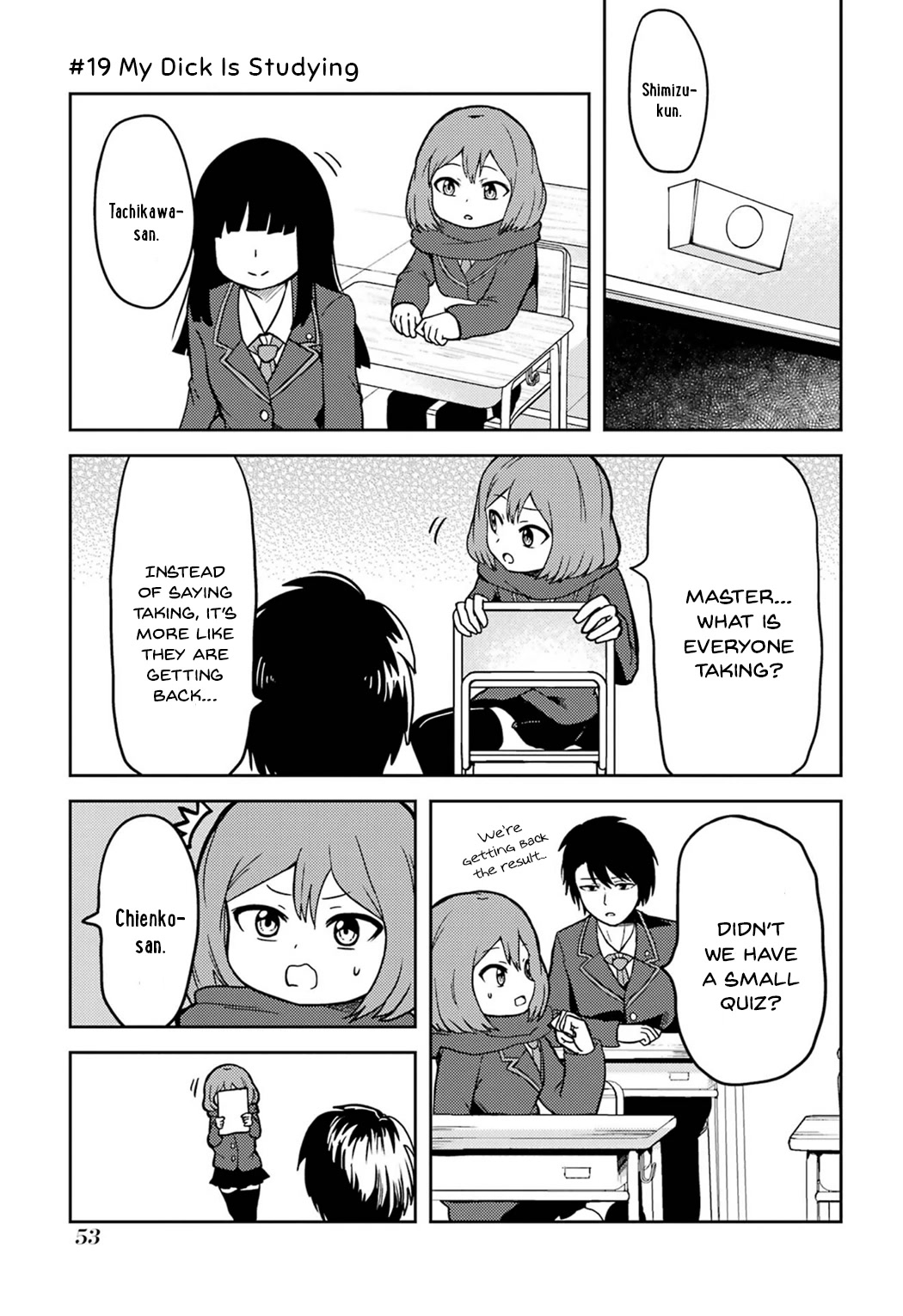 Turns Out My Dick Was a Cute Girl Chapter 19 page 1 - Chapter 19: My Dick Is Studying