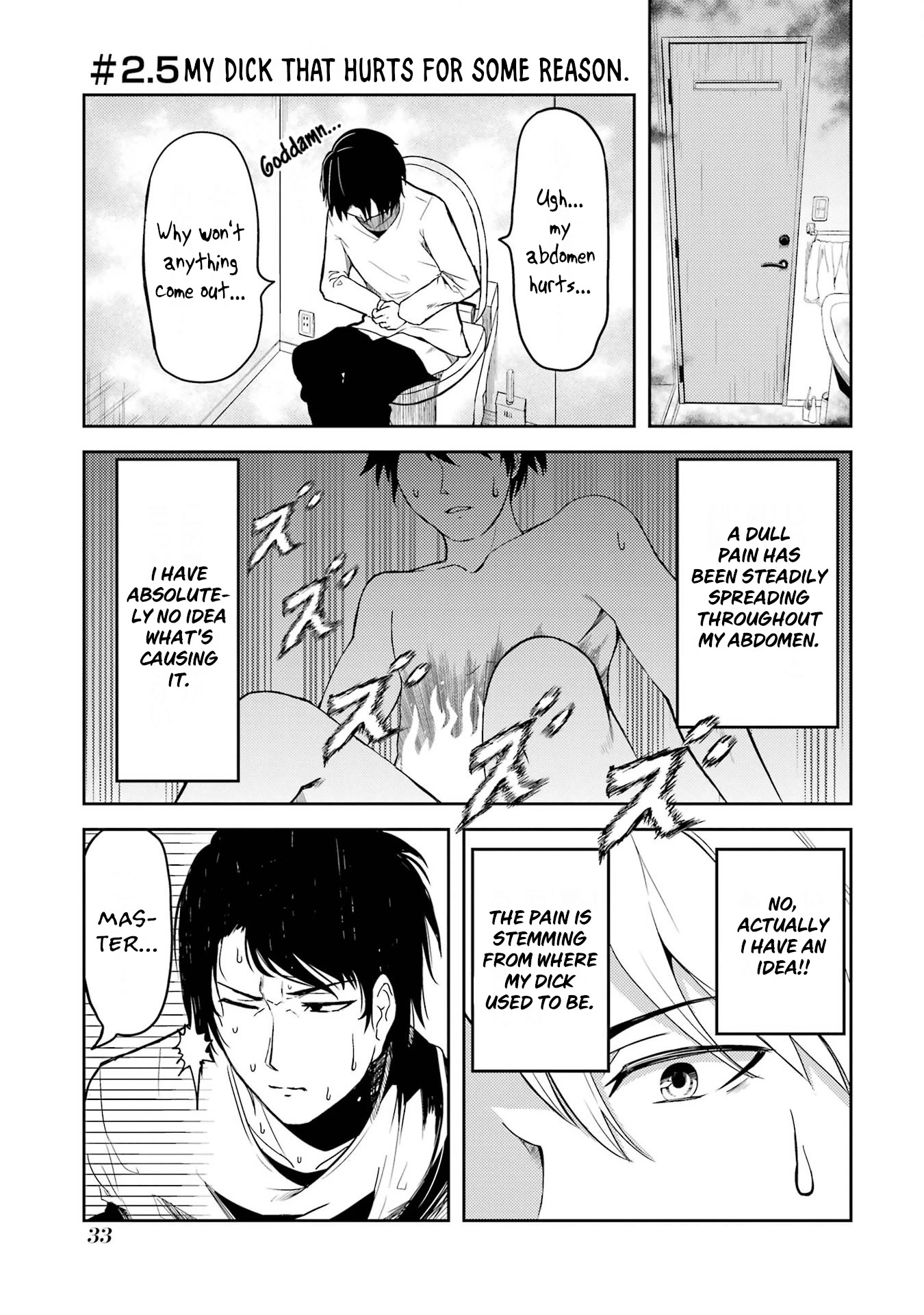 Turns Out My Dick Was a Cute Girl Chapter 2.5 page 1 - Chapter 2.5: My Dick That Hurts for Some Reason.