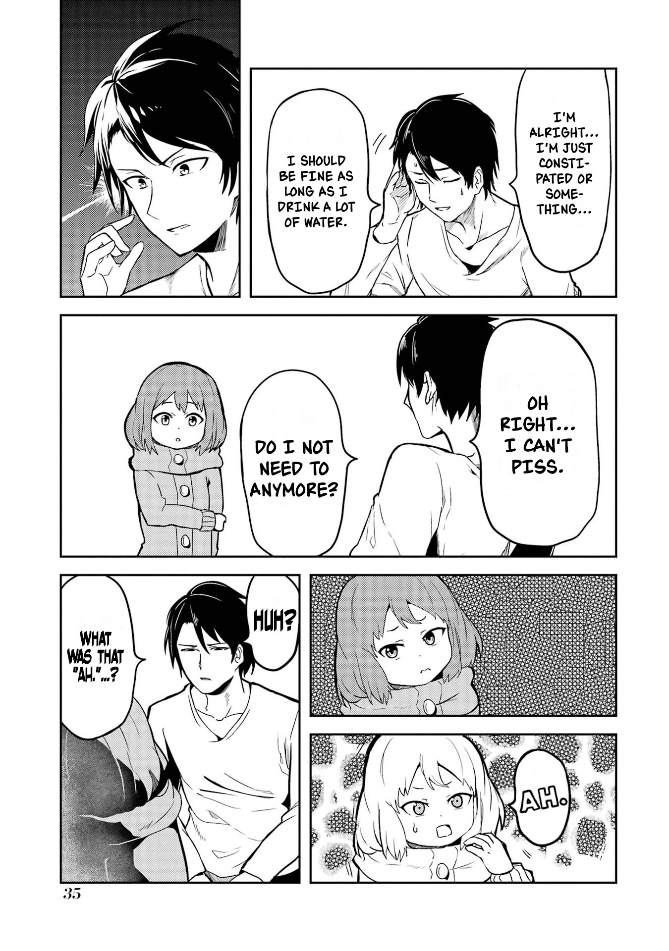 Turns Out My Dick Was a Cute Girl Chapter 2.5 page 3 - Chapter 2.5: My Dick That Hurts for Some Reason.