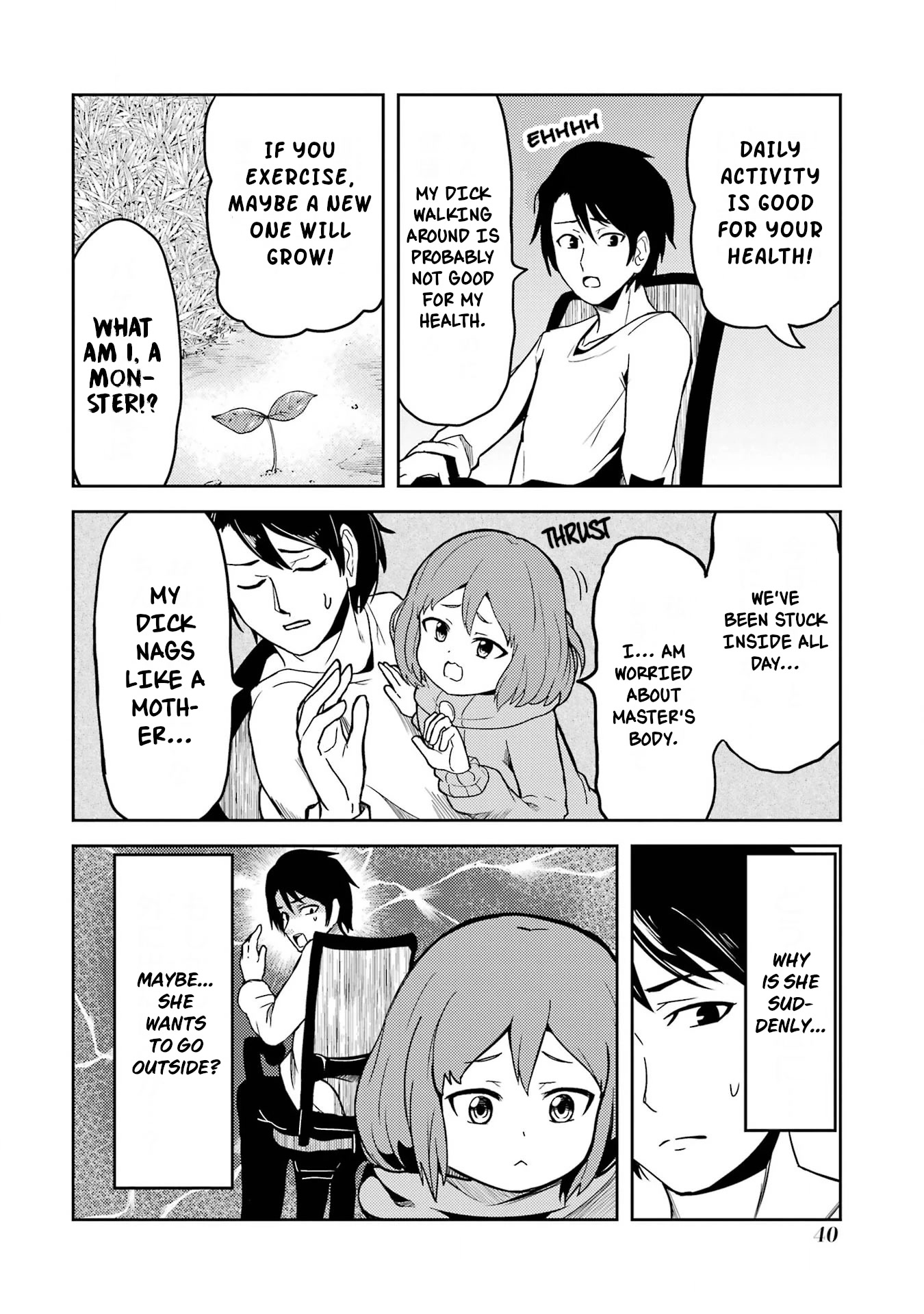 Turns Out My Dick Was a Cute Girl Chapter 3 page 2 - Chapter 3: My Dick Goes Outside.