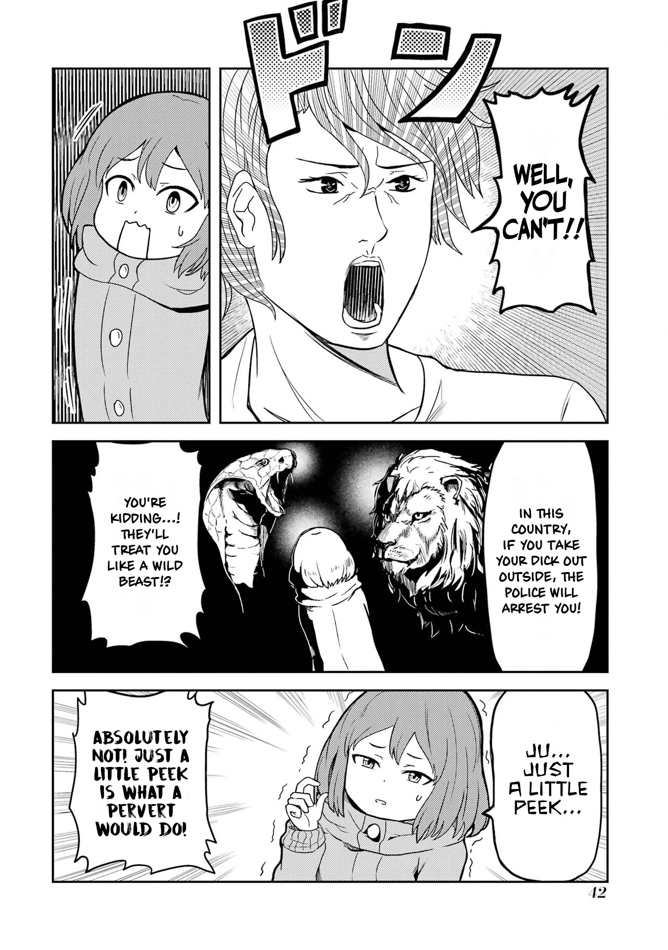 Turns Out My Dick Was a Cute Girl Chapter 3 page 4 - Chapter 3: My Dick Goes Outside.