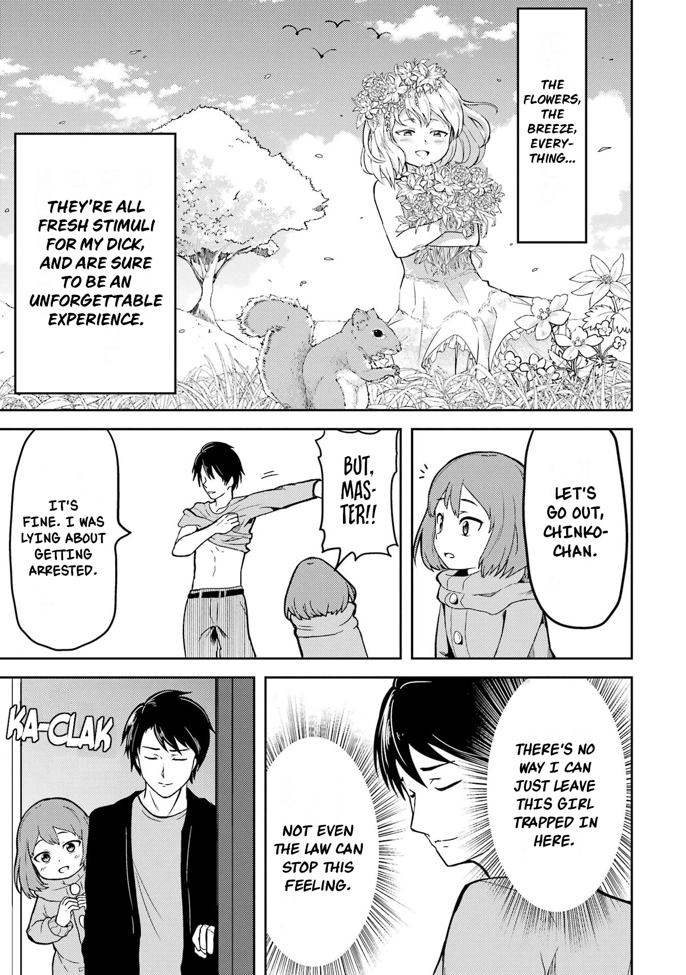 Turns Out My Dick Was a Cute Girl Chapter 3 page 7 - Chapter 3: My Dick Goes Outside.