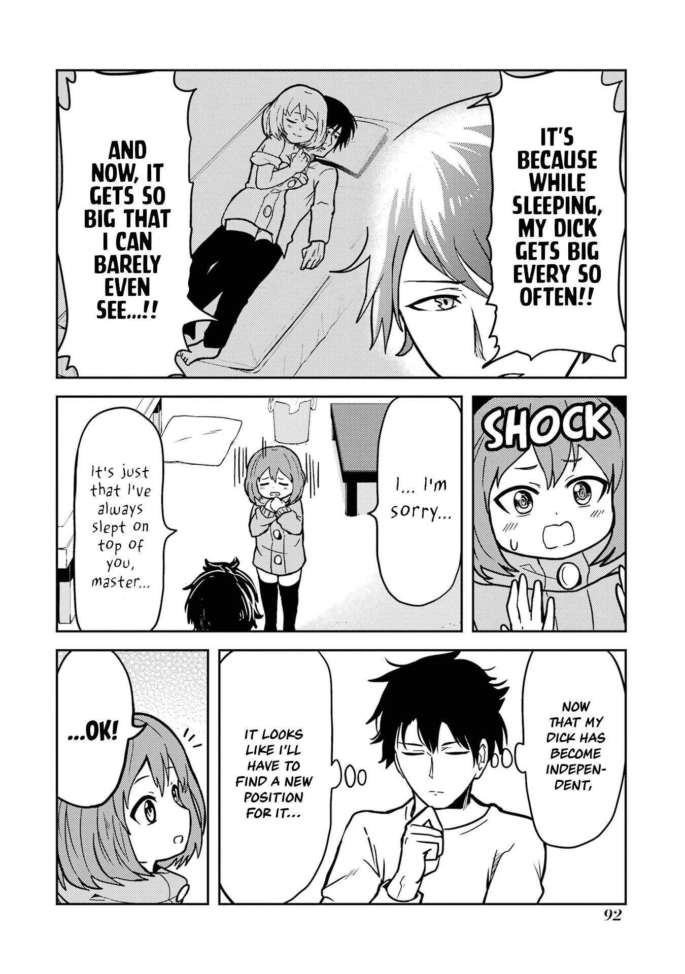 Turns Out My Dick Was a Cute Girl Chapter 7 page 4 - Chapter 7: My Dick Sleeps on a Futon