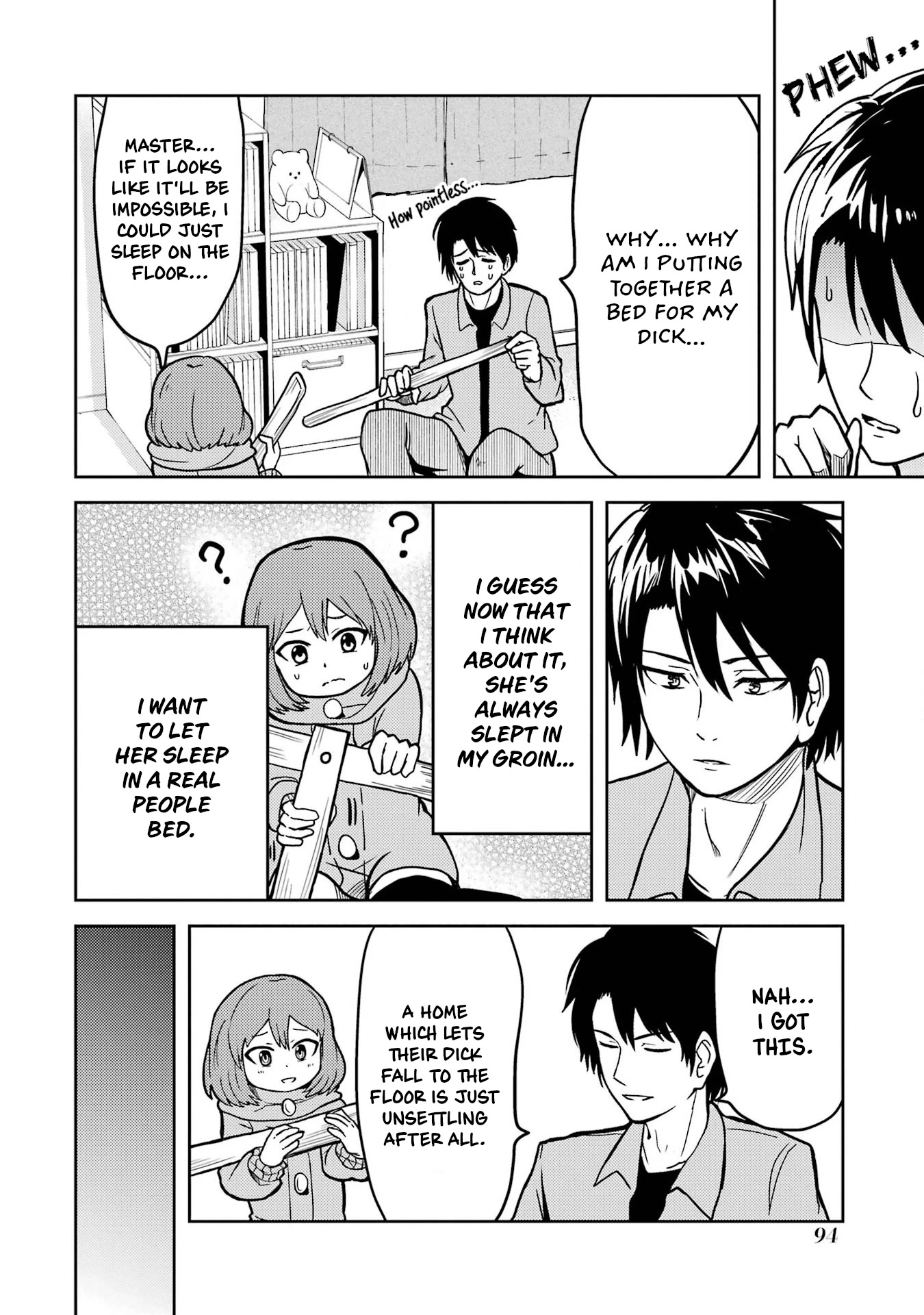 Turns Out My Dick Was a Cute Girl Chapter 7 page 6 - Chapter 7: My Dick Sleeps on a Futon
