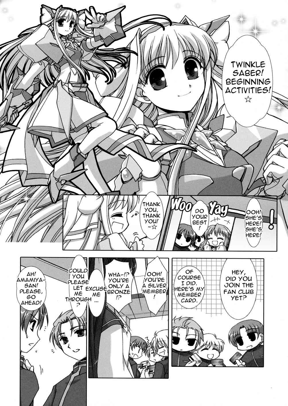 Twinkle Saber Nova Chapter 2 page 6 - Chapter 2: New Member Has the Name of... "Blue Lightning"