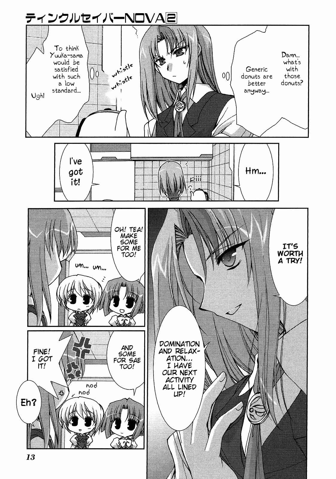 Twinkle Saber Nova Chapter 4 page 13 - Chapter 4: It is a Doughnut That Becomes an Important Focus.