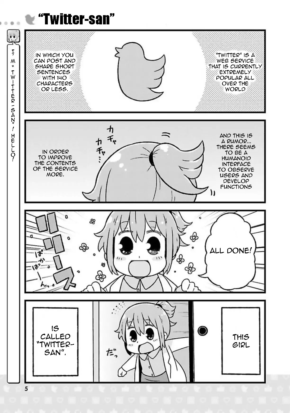 Twitter-san Chapter 1 page 5 - Chapter 1: "Twitter-san"