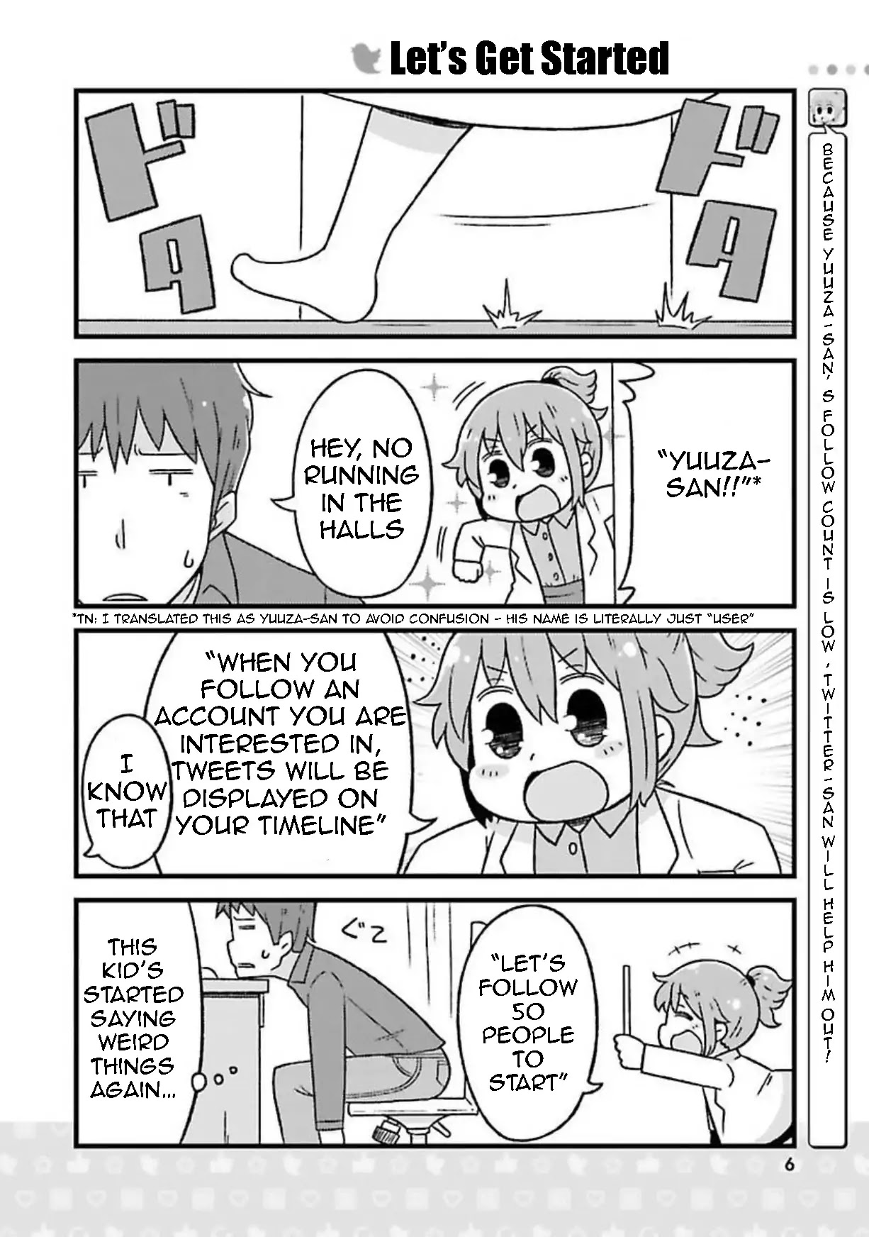 Twitter-san Chapter 1 page 6 - Chapter 1: "Twitter-san"