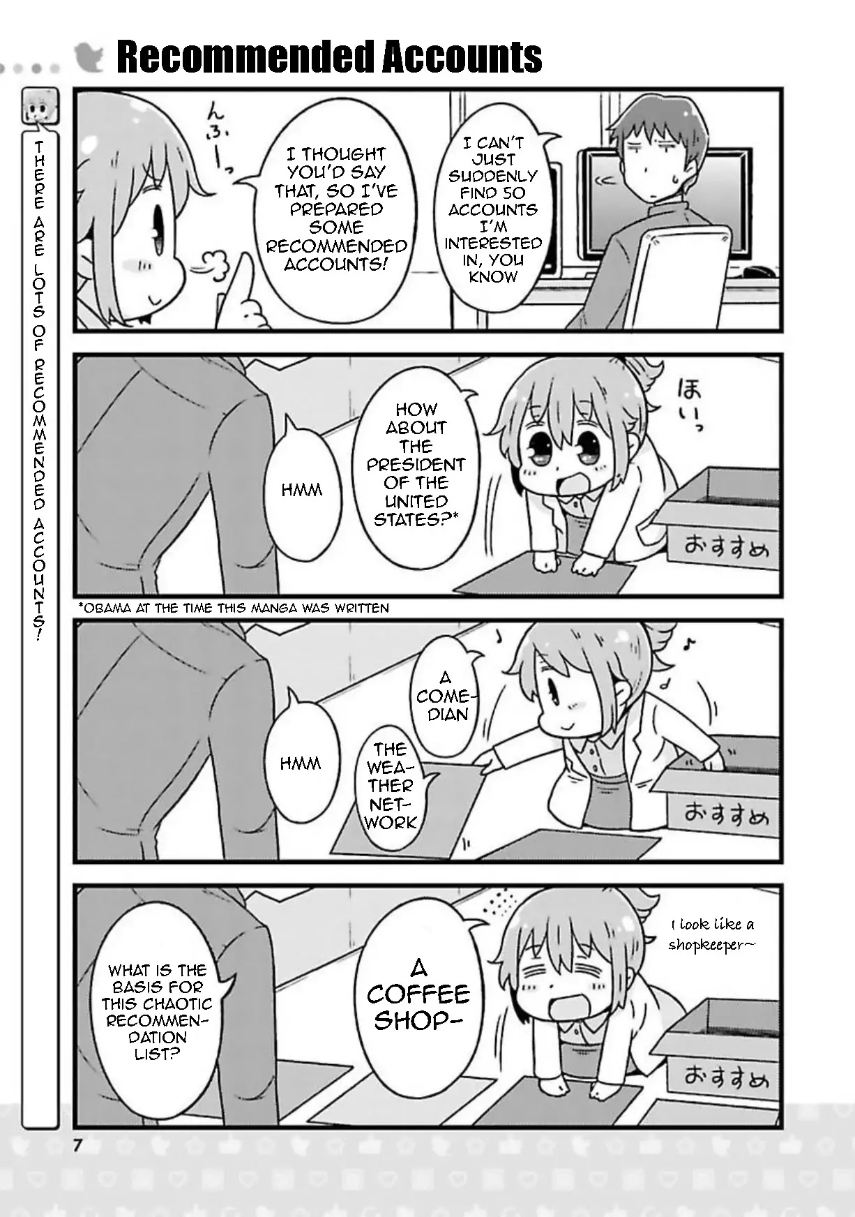 Twitter-san Chapter 1 page 7 - Chapter 1: "Twitter-san"