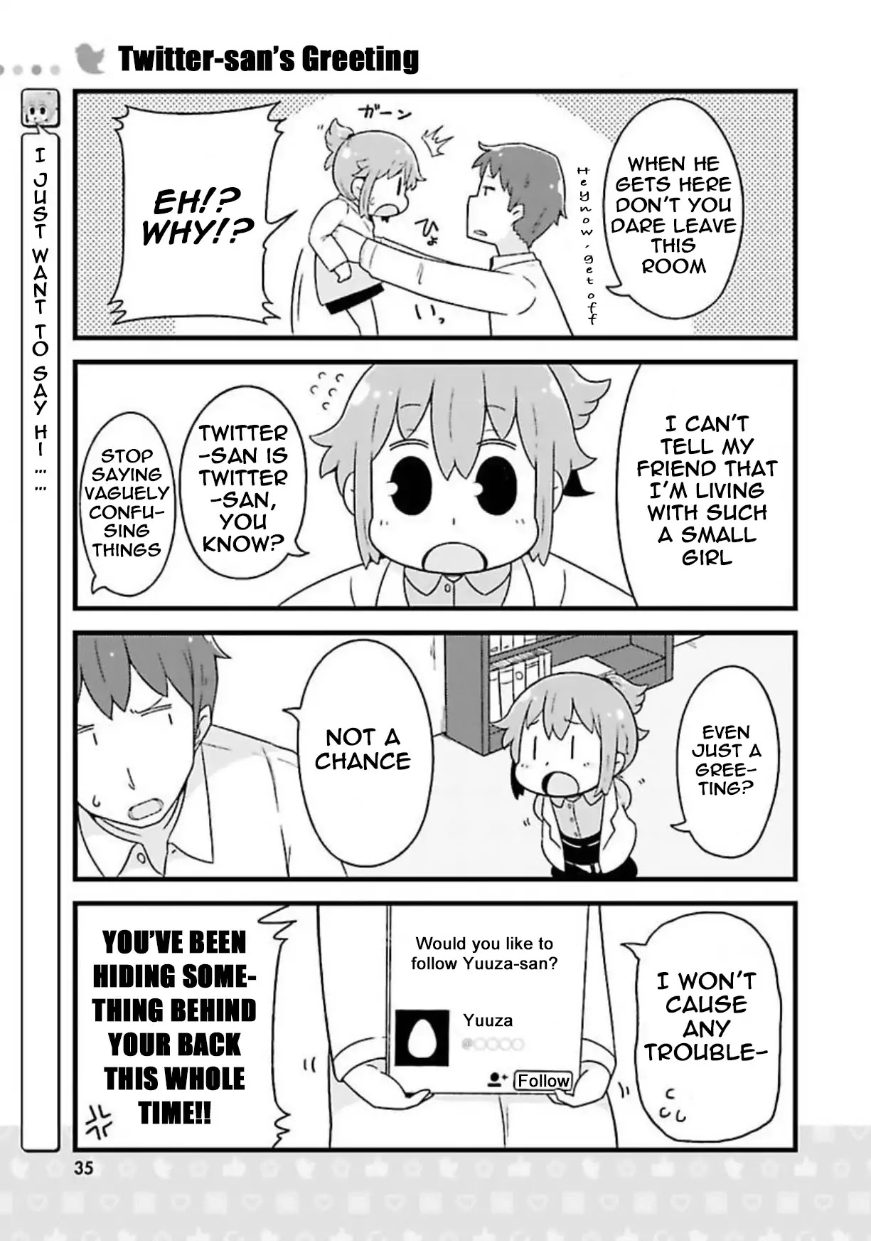 Twitter-san Chapter 3 page 4 - Chapter 3: A Visitor Arrives