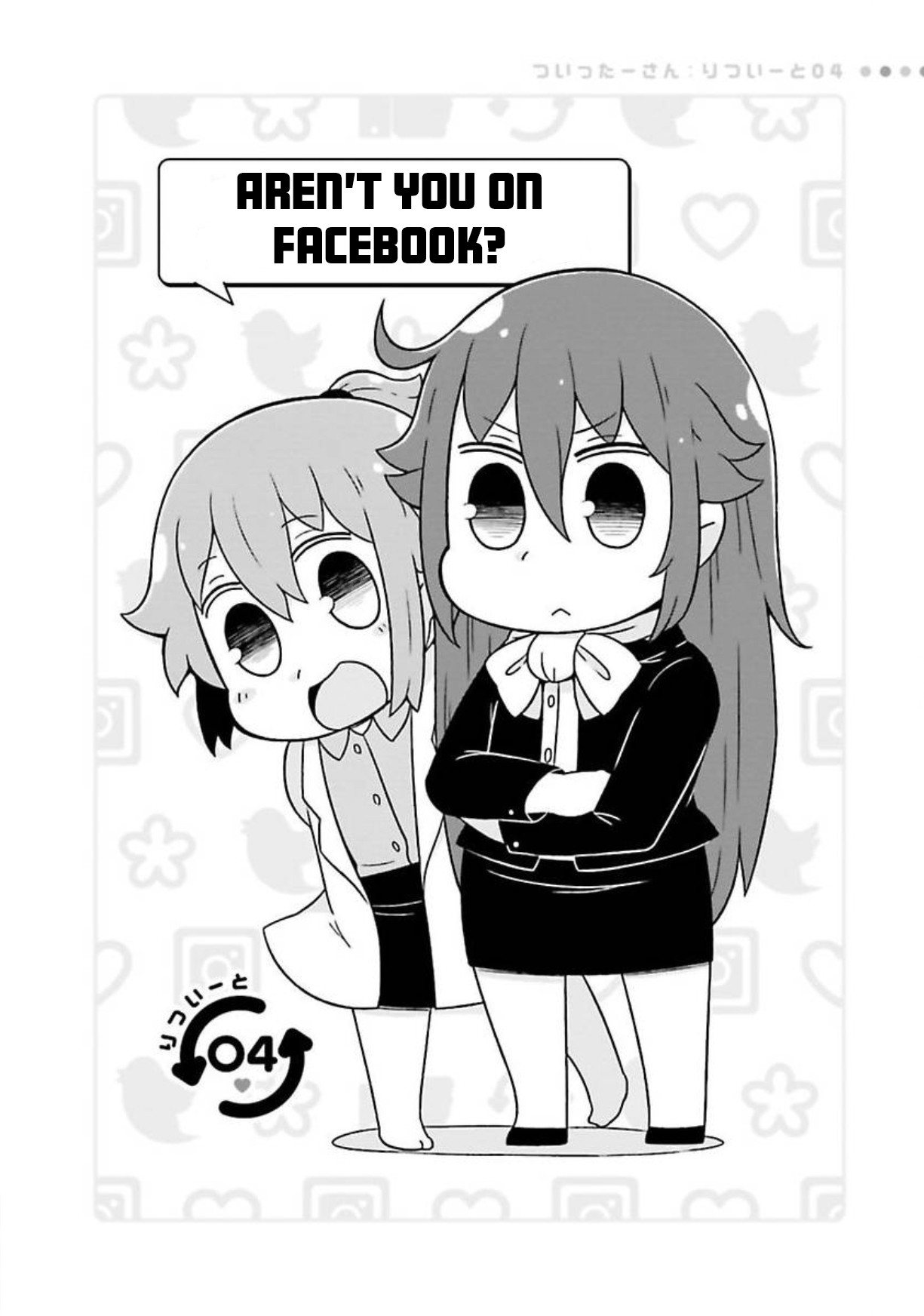 Twitter-san Chapter 4 page 1 - Chapter 4: Aren't You On Facebook?