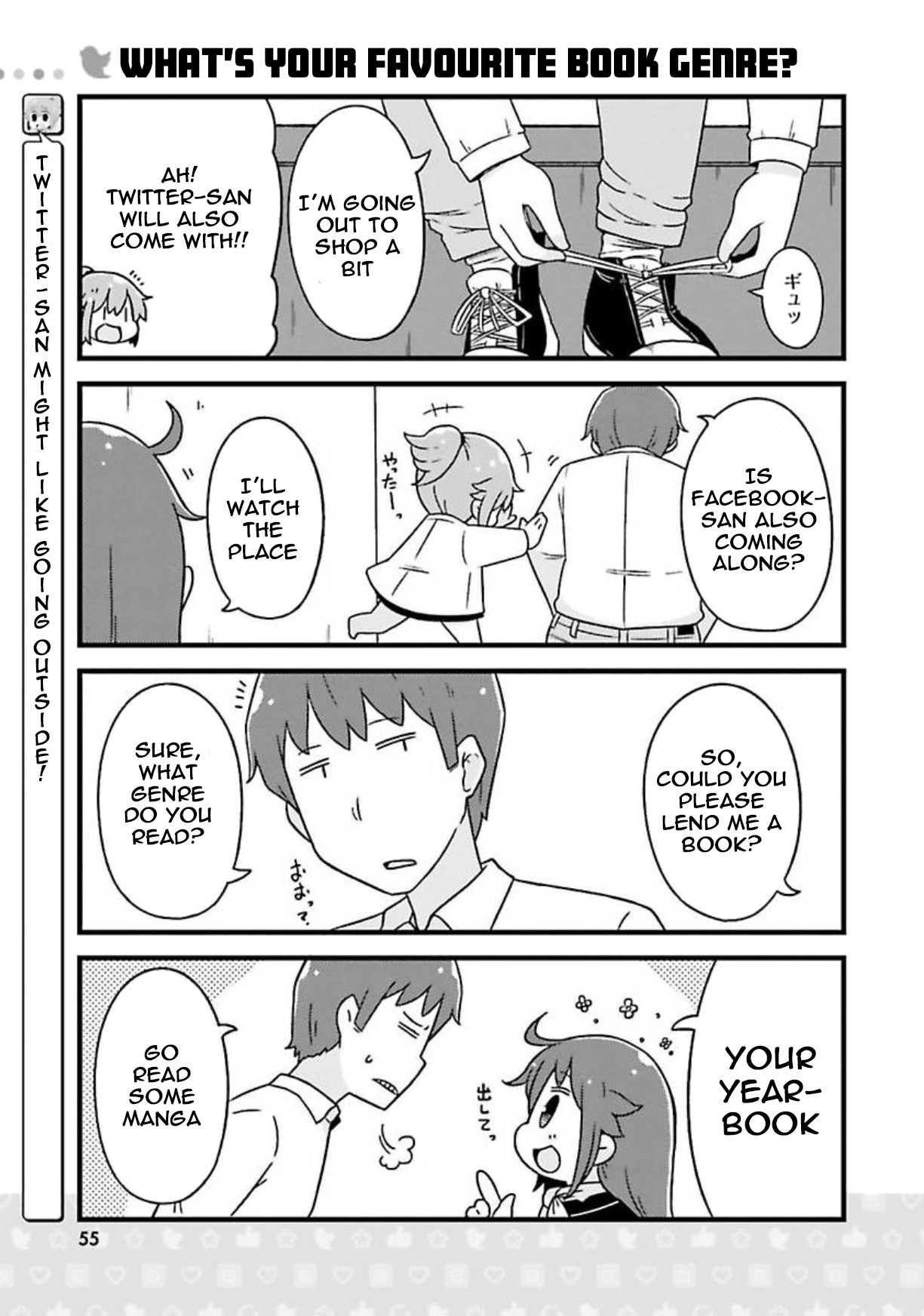 Twitter-san Chapter 4 page 10 - Chapter 4: Aren't You On Facebook?