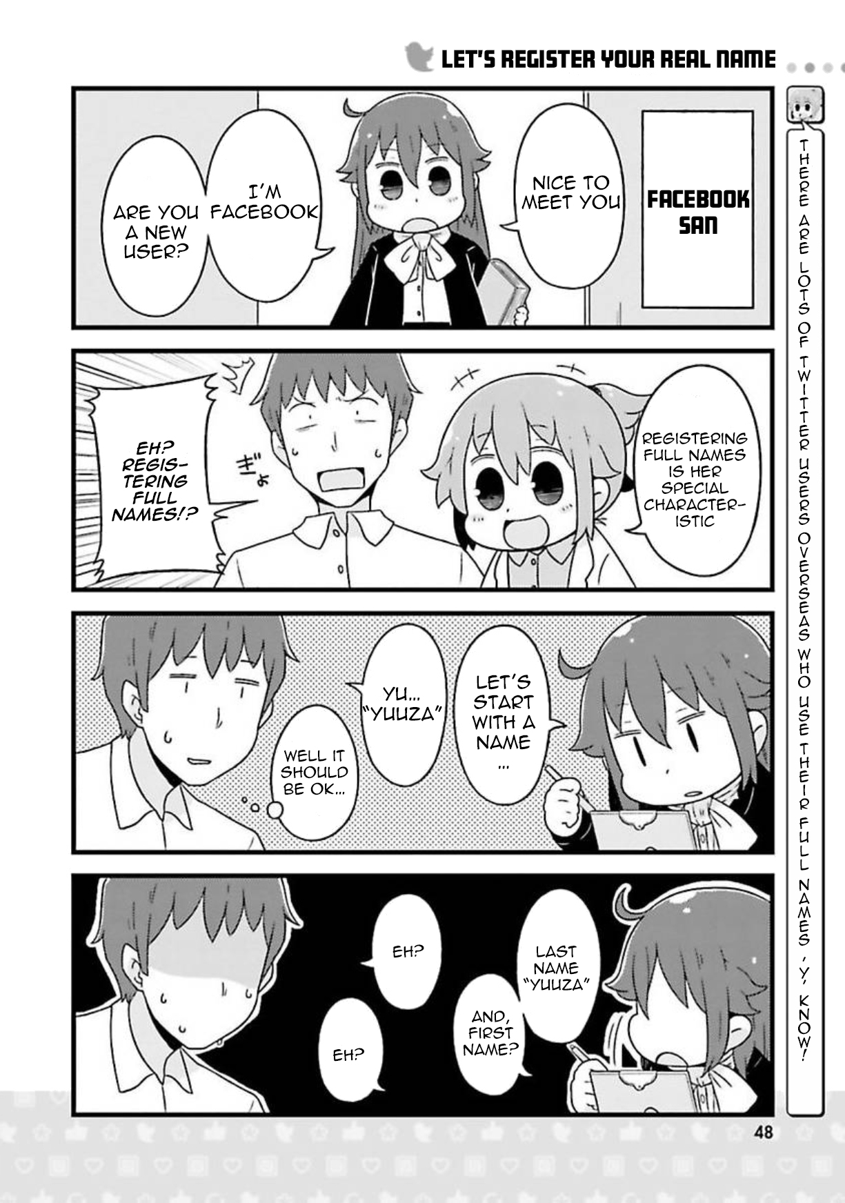 Twitter-san Chapter 4 page 3 - Chapter 4: Aren't You On Facebook?