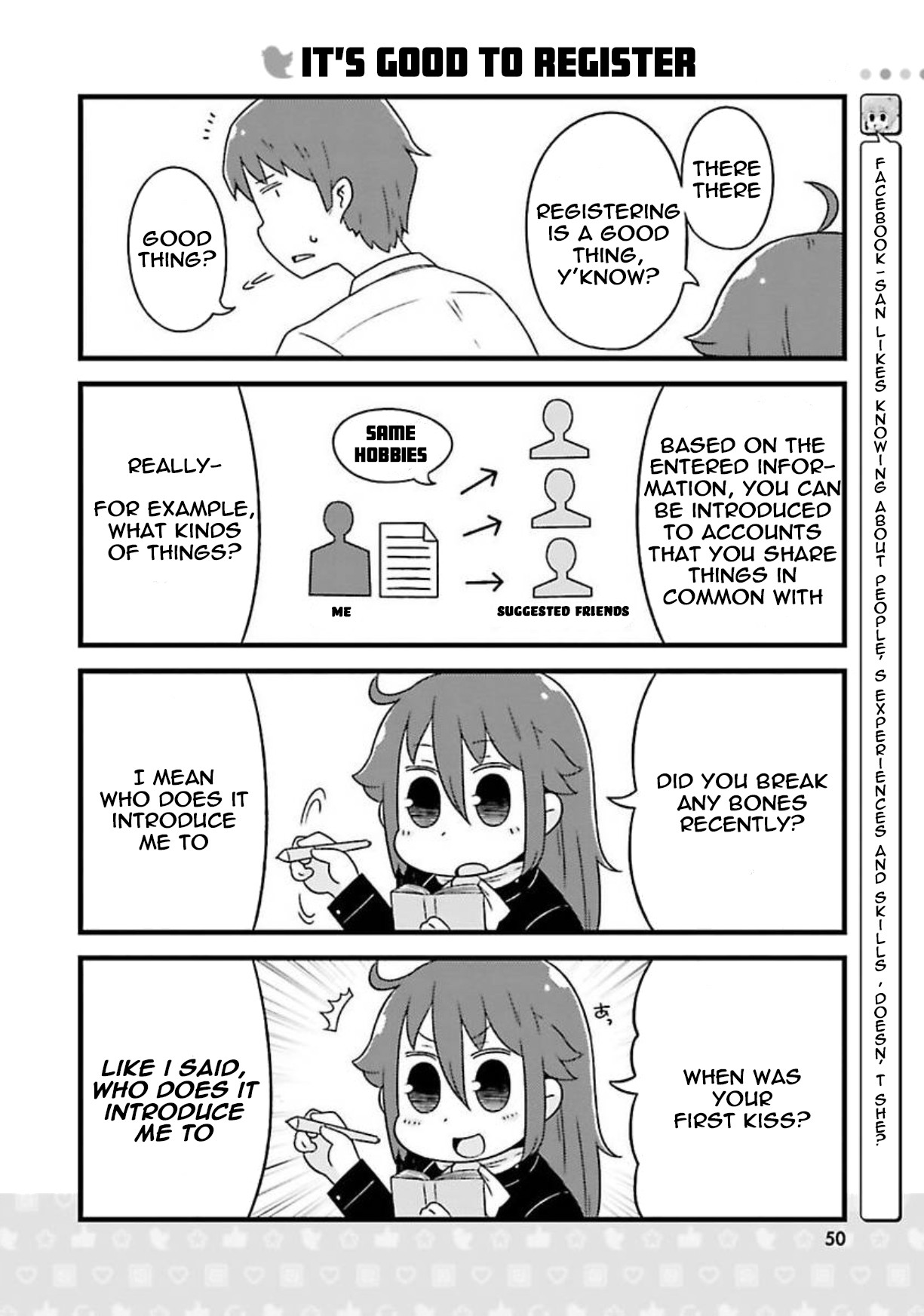Twitter-san Chapter 4 page 5 - Chapter 4: Aren't You On Facebook?