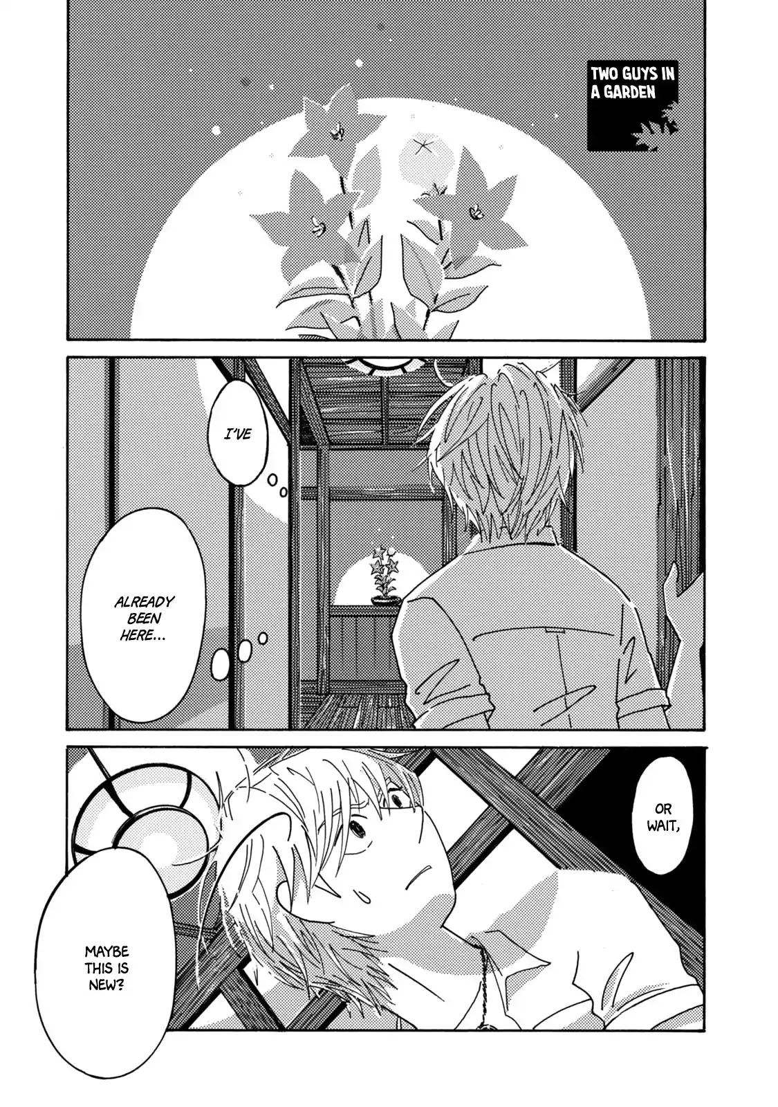 Two Guys in a Garden Chapter 4 page 1 - Chapter 4: Two Guys in a Garden