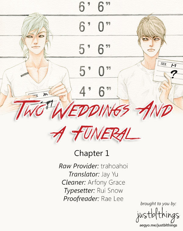 Two Weddings and a Funeral Chapter 1 page 1 - Chapter 1