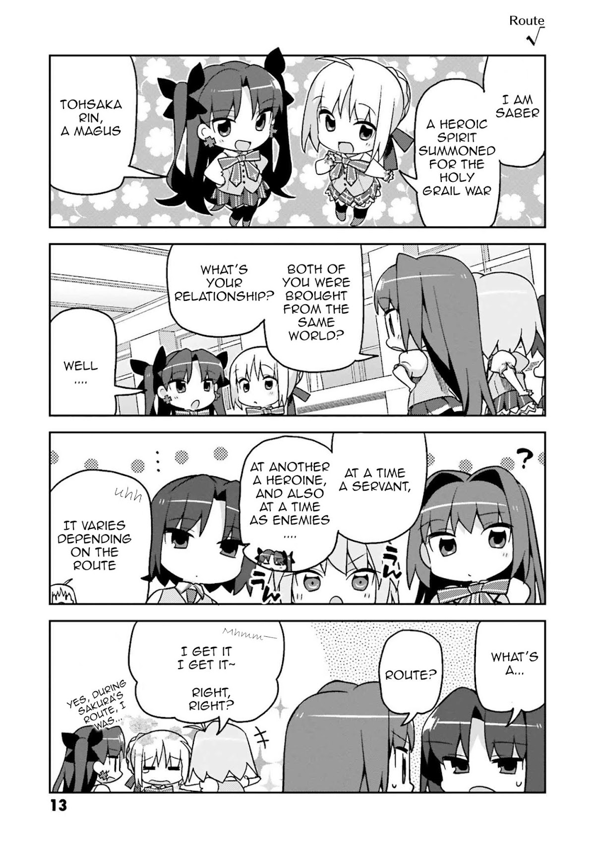 Type-Moon Gakuen - Chibi Chuki! Chapter 1 page 15 - Chapter 1: 1st Period: Starting Bell