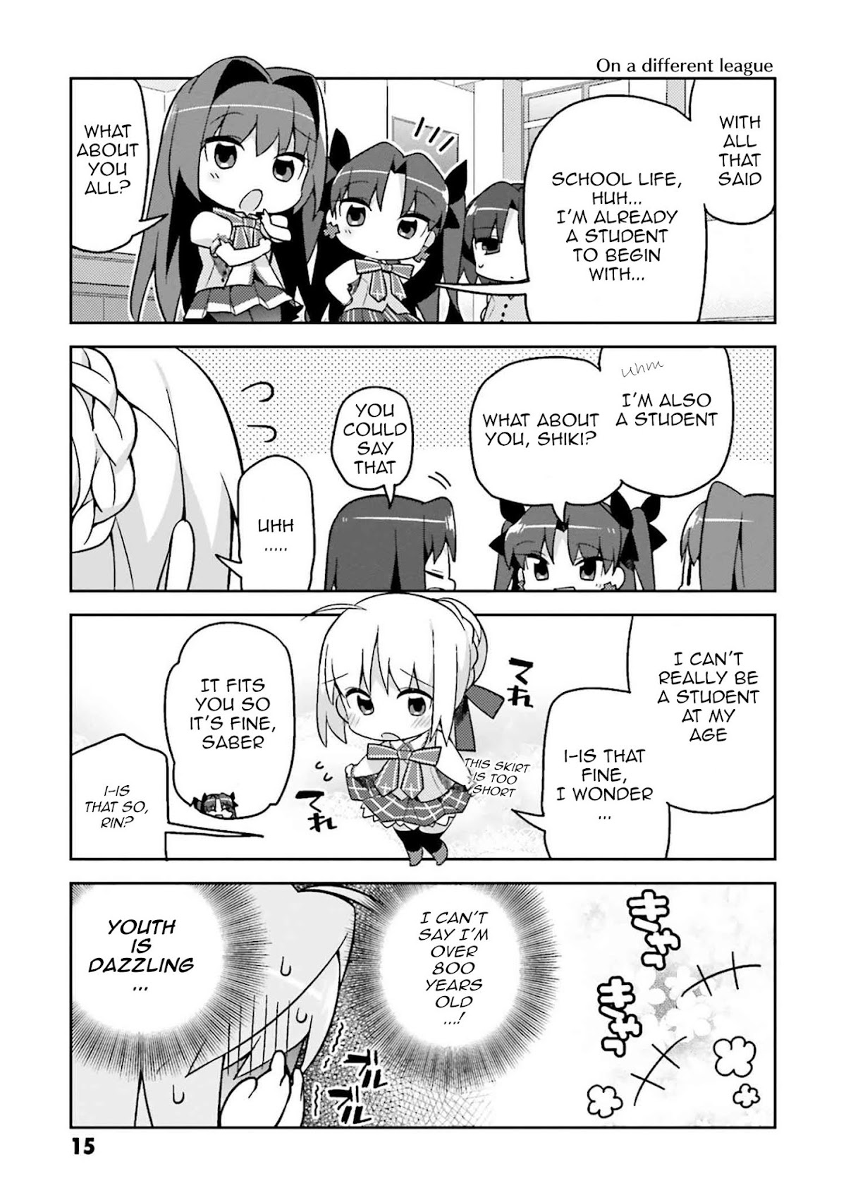Type-Moon Gakuen - Chibi Chuki! Chapter 1 page 17 - Chapter 1: 1st Period: Starting Bell