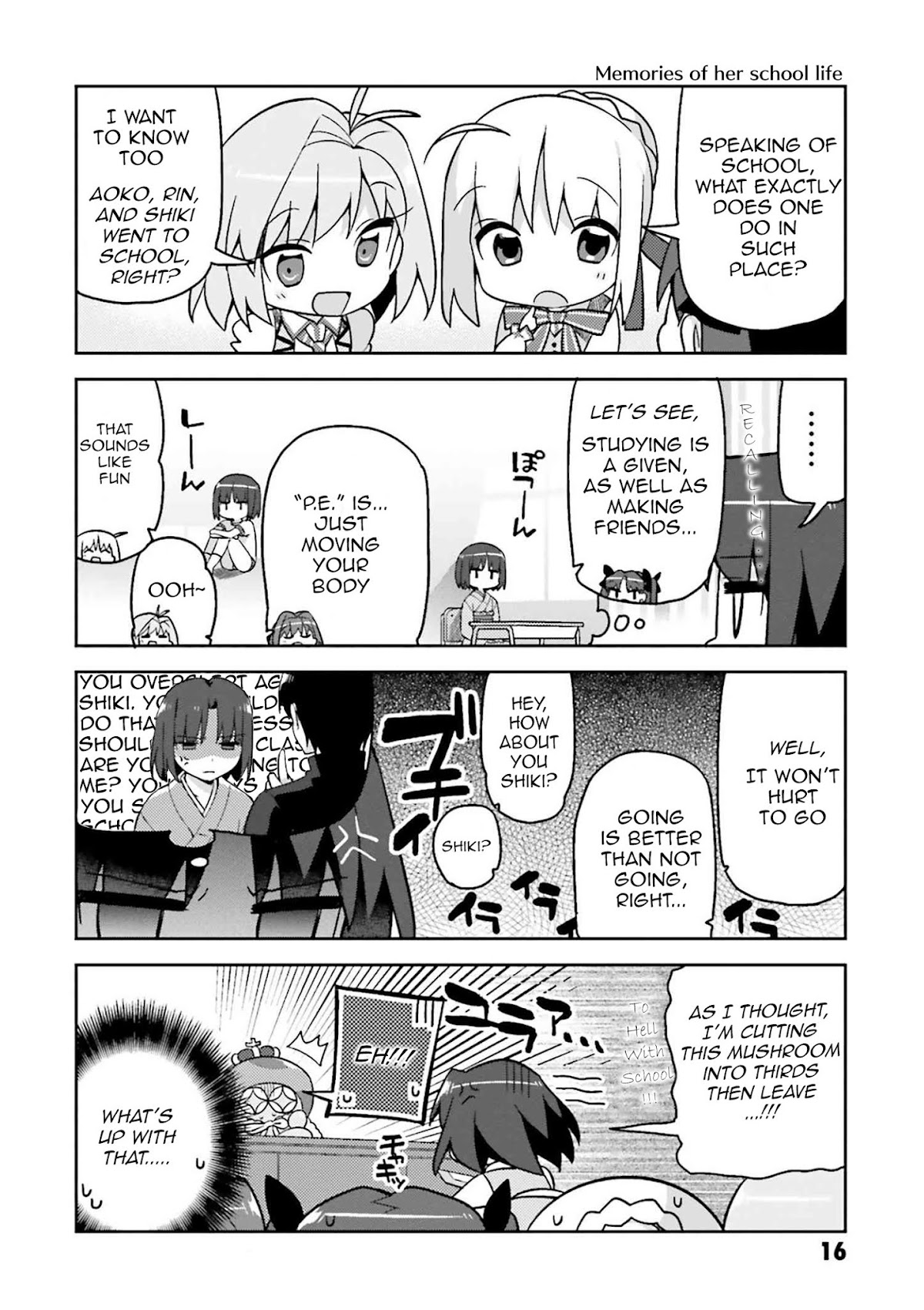 Type-Moon Gakuen - Chibi Chuki! Chapter 1 page 18 - Chapter 1: 1st Period: Starting Bell