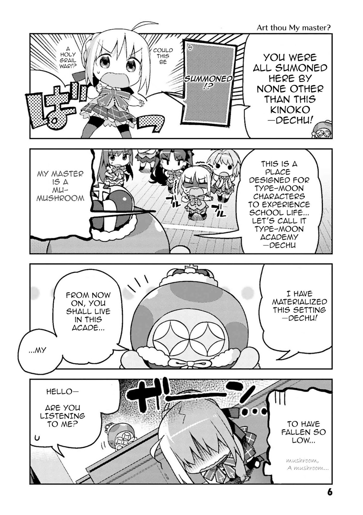 Type-Moon Gakuen - Chibi Chuki! Chapter 1 page 8 - Chapter 1: 1st Period: Starting Bell