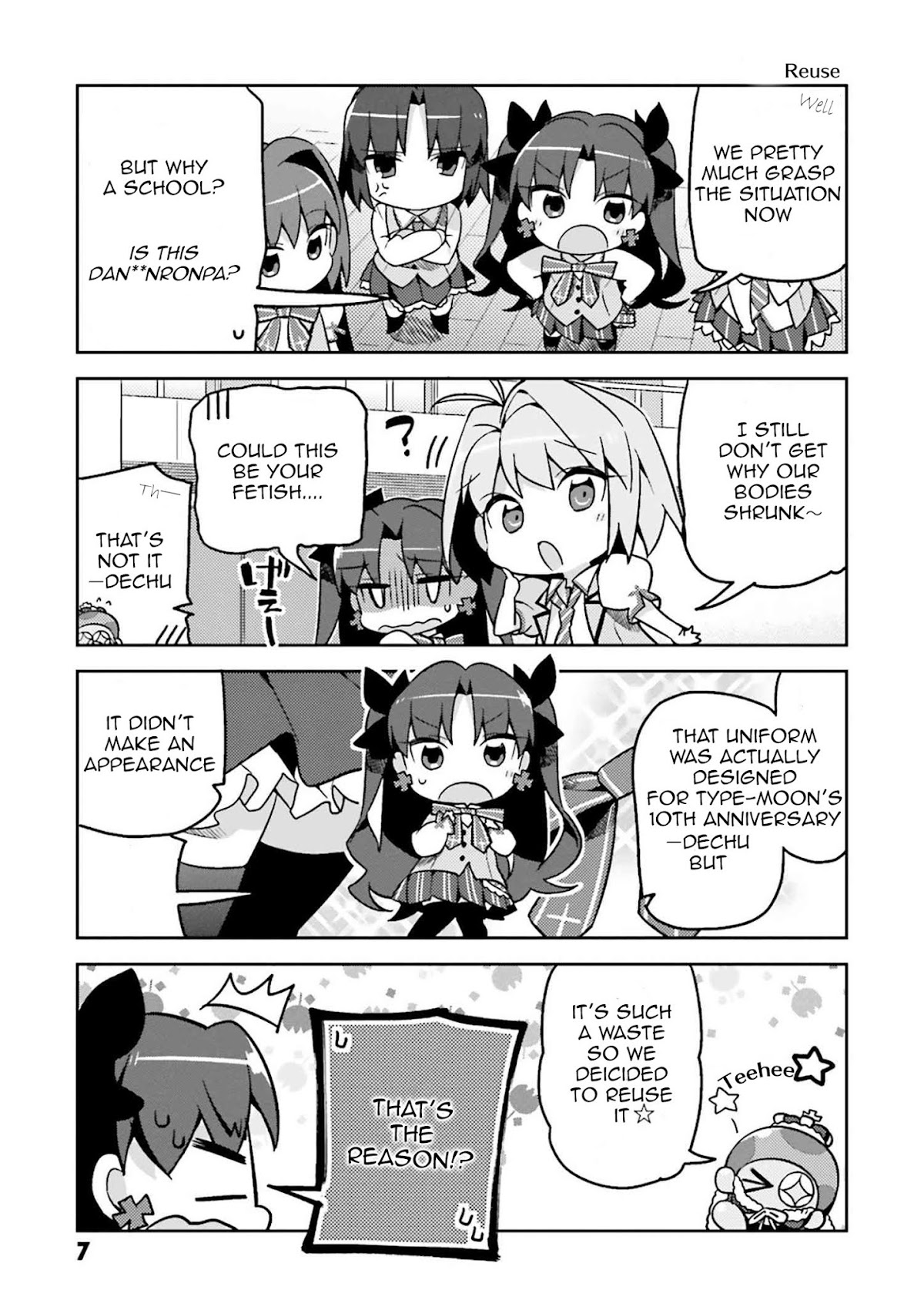 Type-Moon Gakuen - Chibi Chuki! Chapter 1 page 9 - Chapter 1: 1st Period: Starting Bell