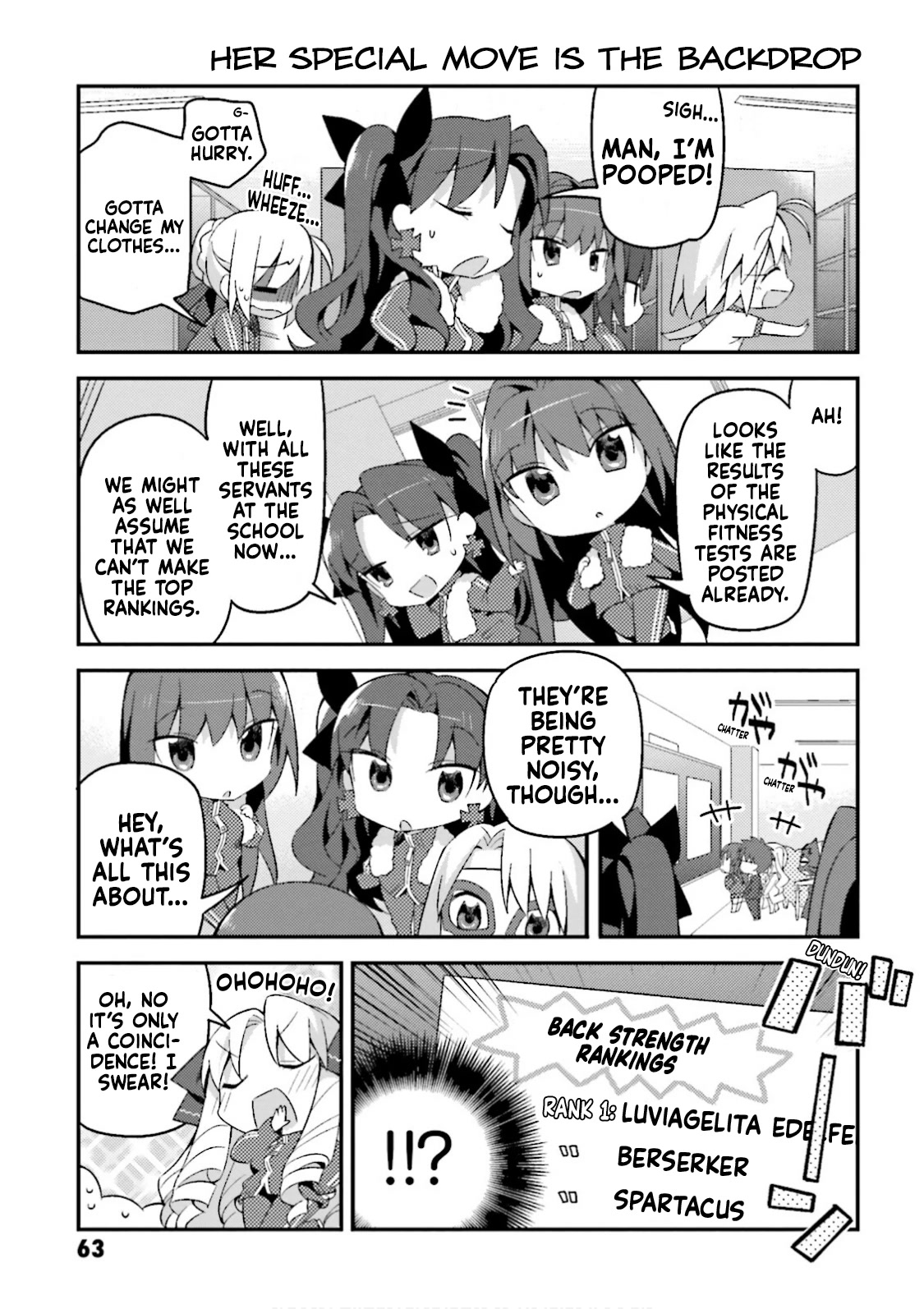 Type-Moon Gakuen - Chibi Chuki! Chapter 11 page 15 - Chapter 11: 11th Period: Does a Sound Mind Dwell in a Sound Body?