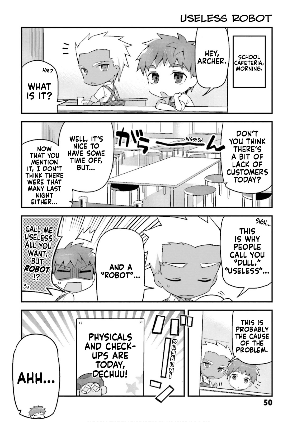 Type-Moon Gakuen - Chibi Chuki! Chapter 11 page 2 - Chapter 11: 11th Period: Does a Sound Mind Dwell in a Sound Body?