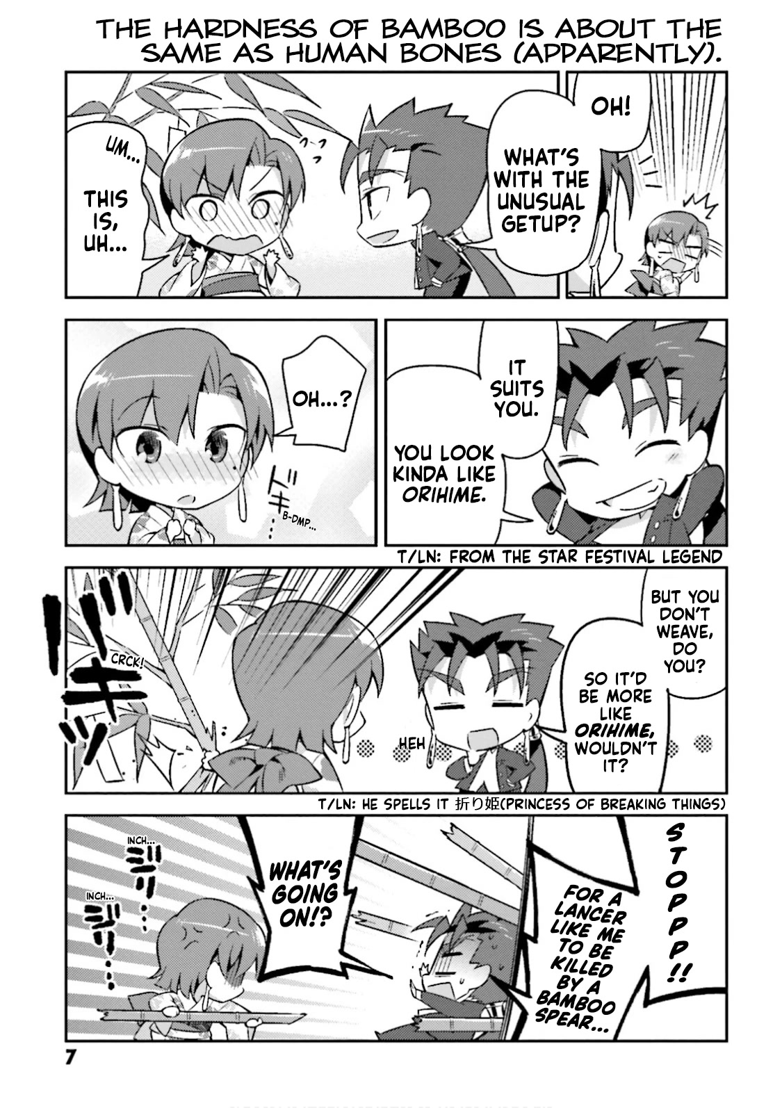 Type-Moon Gakuen - Chibi Chuki! Chapter 15 page 8 - Chapter 15: 15th Period: Seven Months and Seven Days