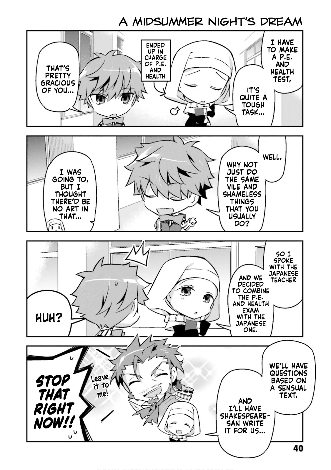 Type-Moon Gakuen - Chibi Chuki! Chapter 17 page 12 - Chapter 17: 17th Period: Fight!